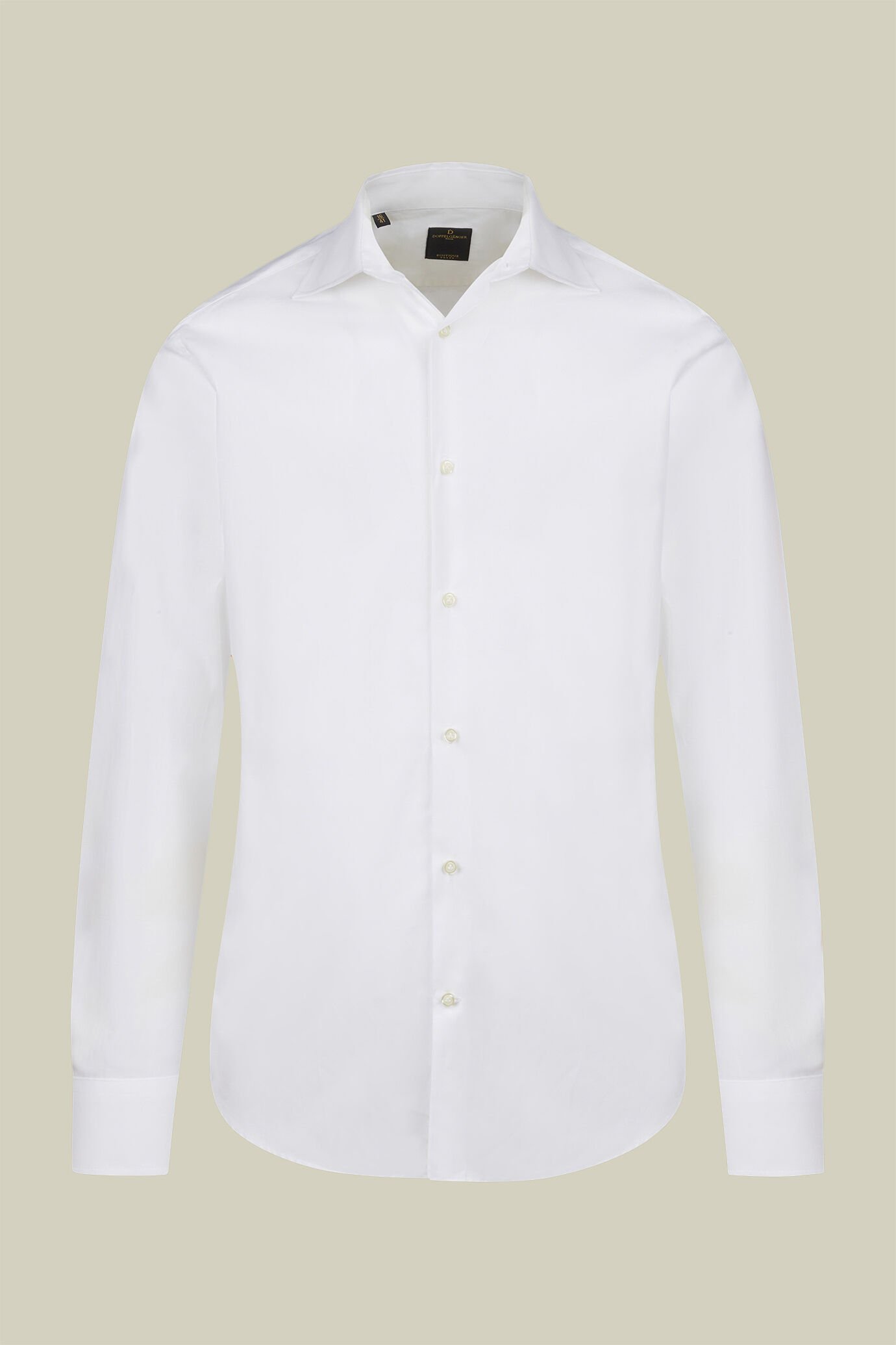 Chemise classique homme col français uni en twill image number 4