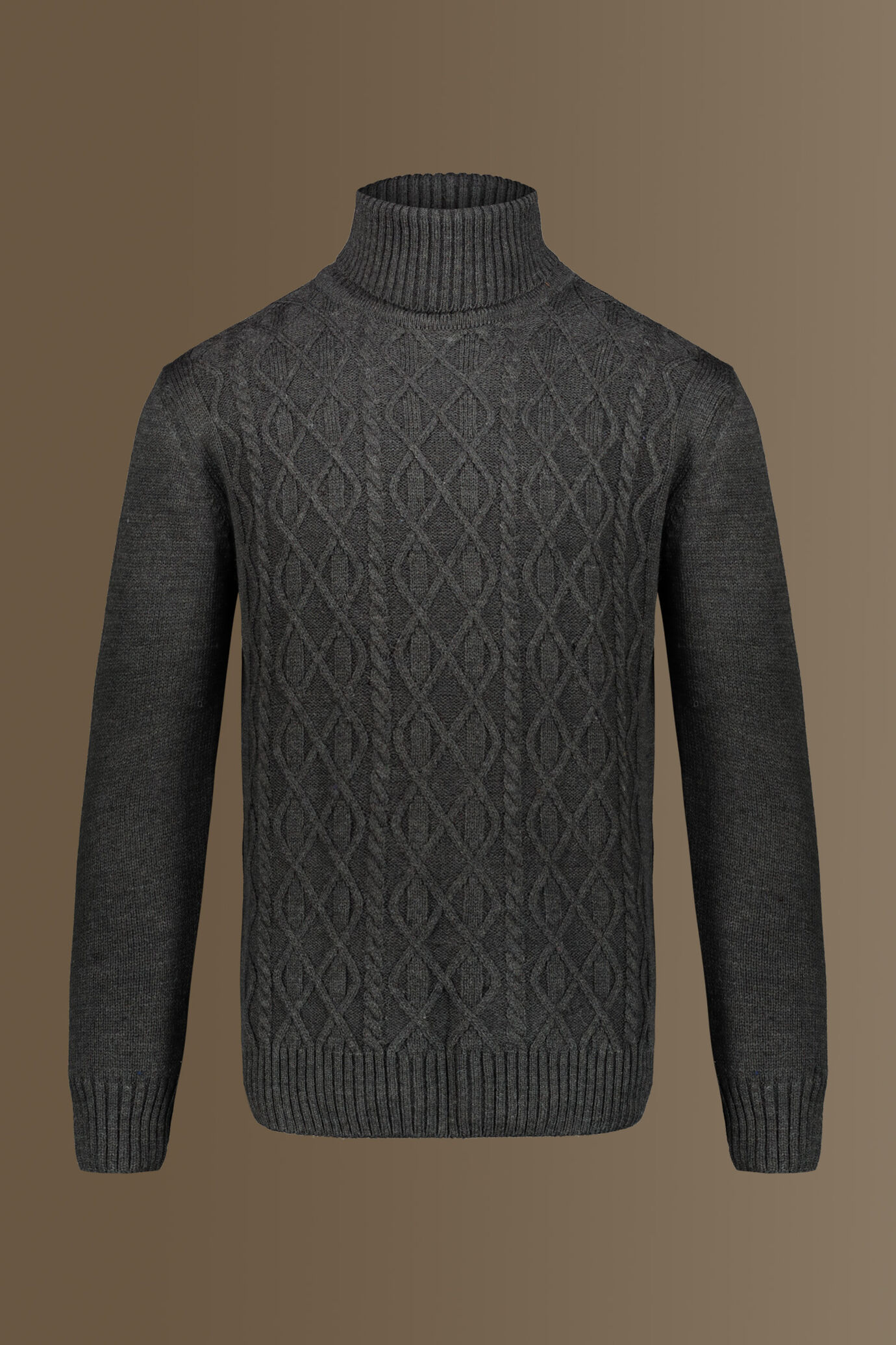 Maglia collo alto misto lana image number 0