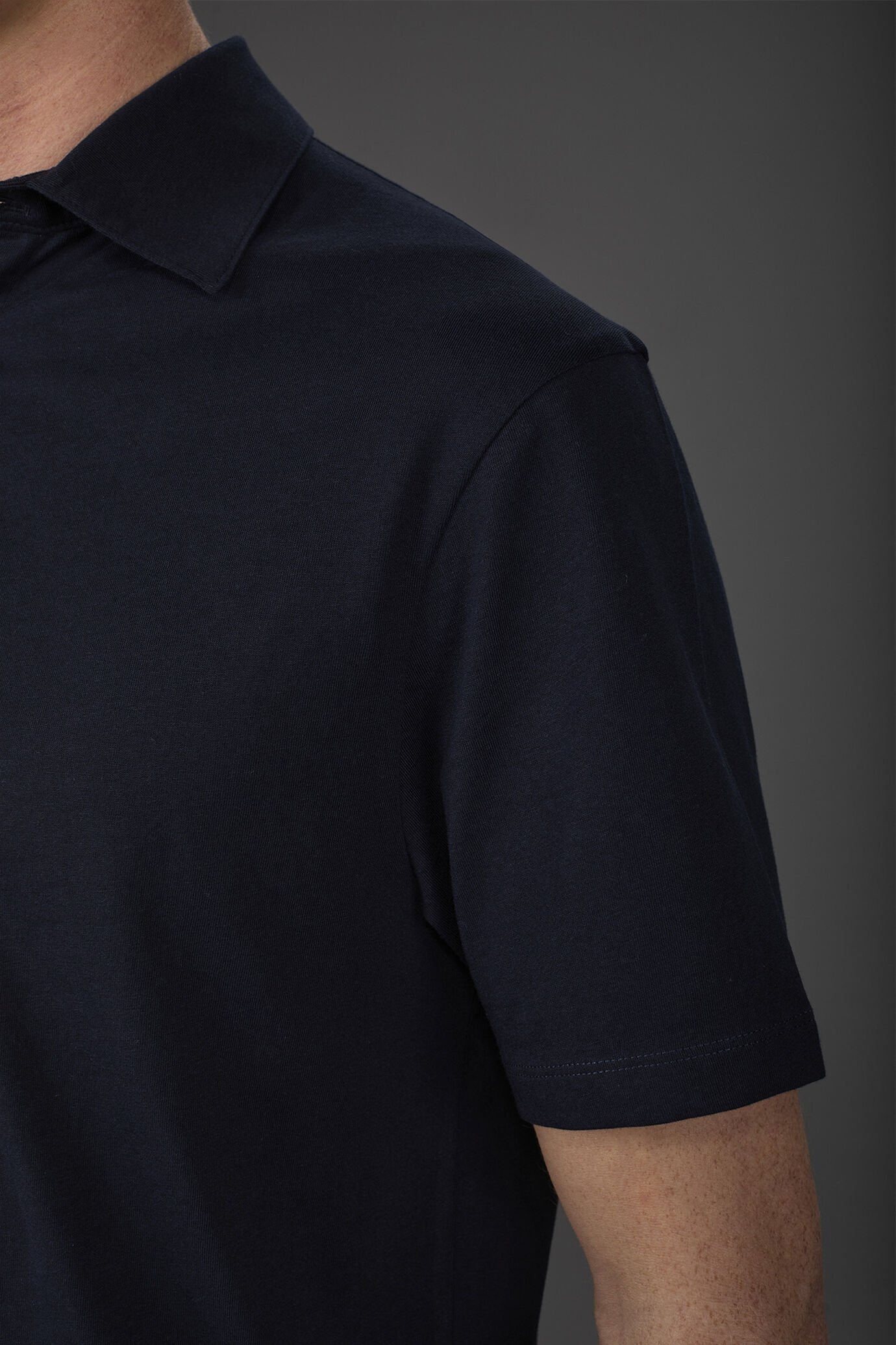 Kurzarm-Poloshirt für Herren aus 100 % Baumwolljersey image number 3