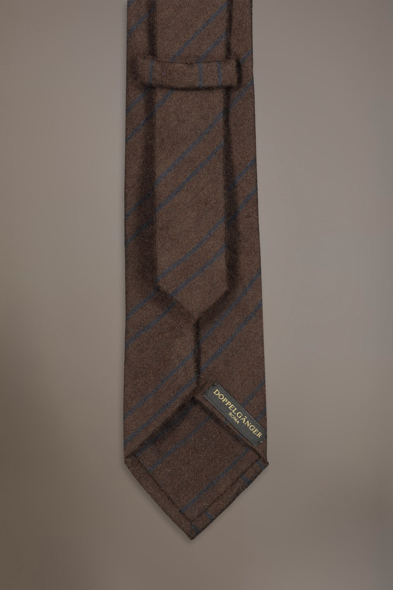 Regimental Brushed effect wool blend tie image number 1
