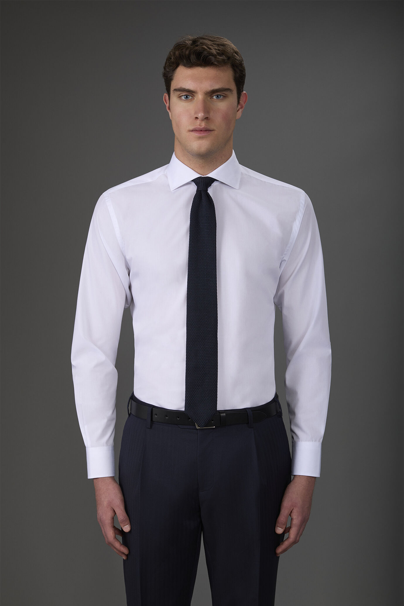 Men's french collar classic shirt image number 0