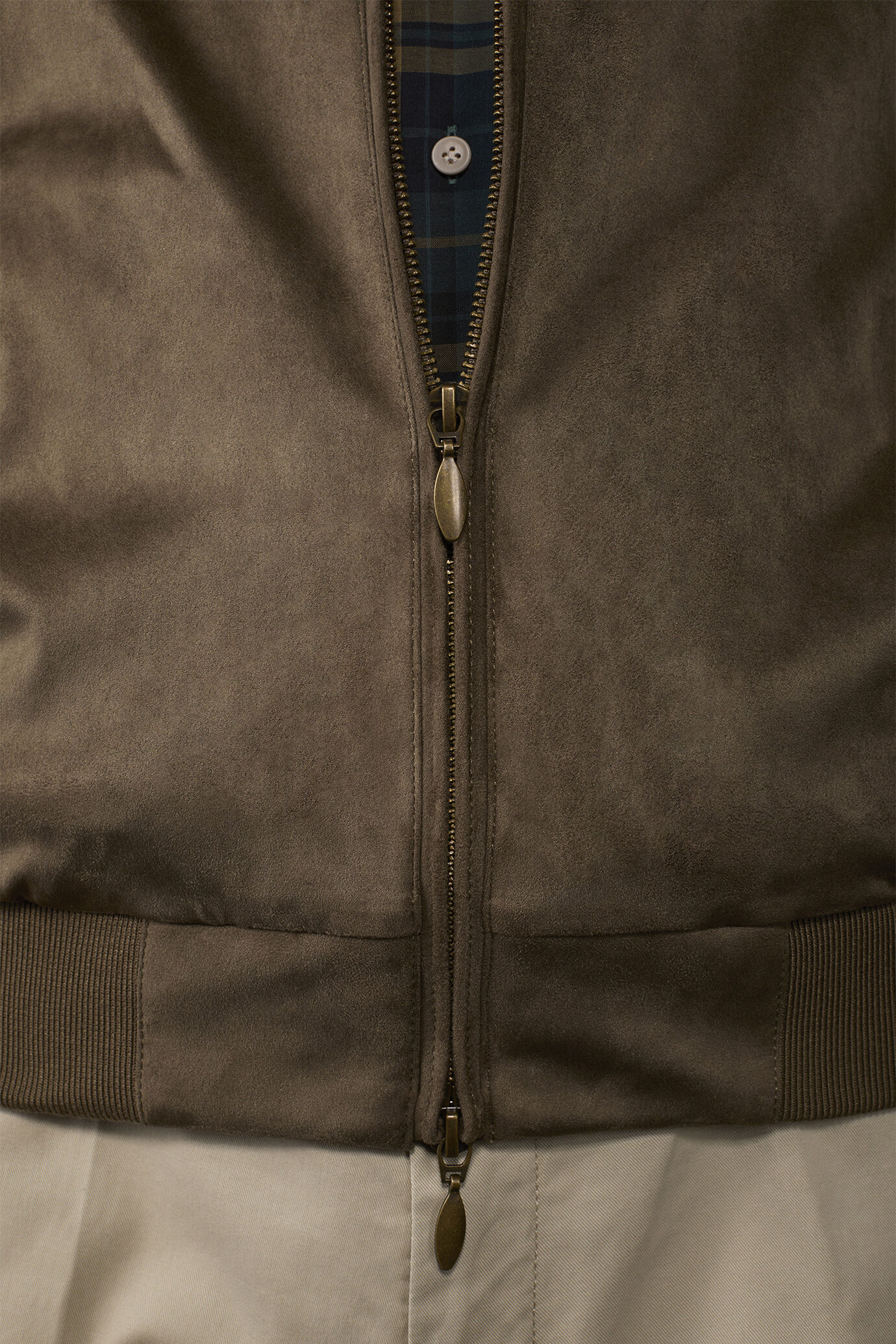 Men's Herrington jacket with suede effect fabric image number 3