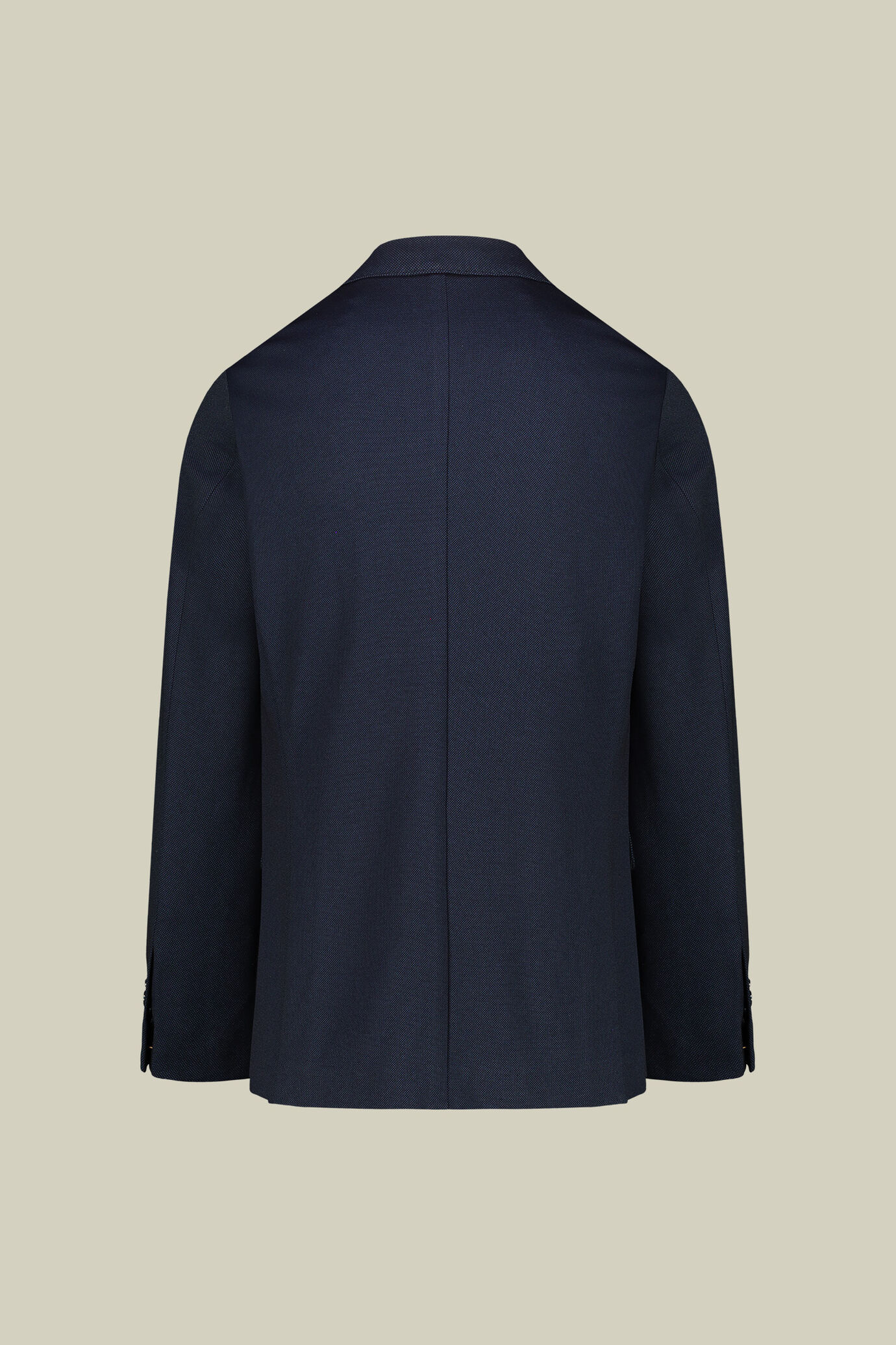 Costume homme crois&eacute; simple en jersey &agrave; motif yeux de perdrix coupe classique image number 5