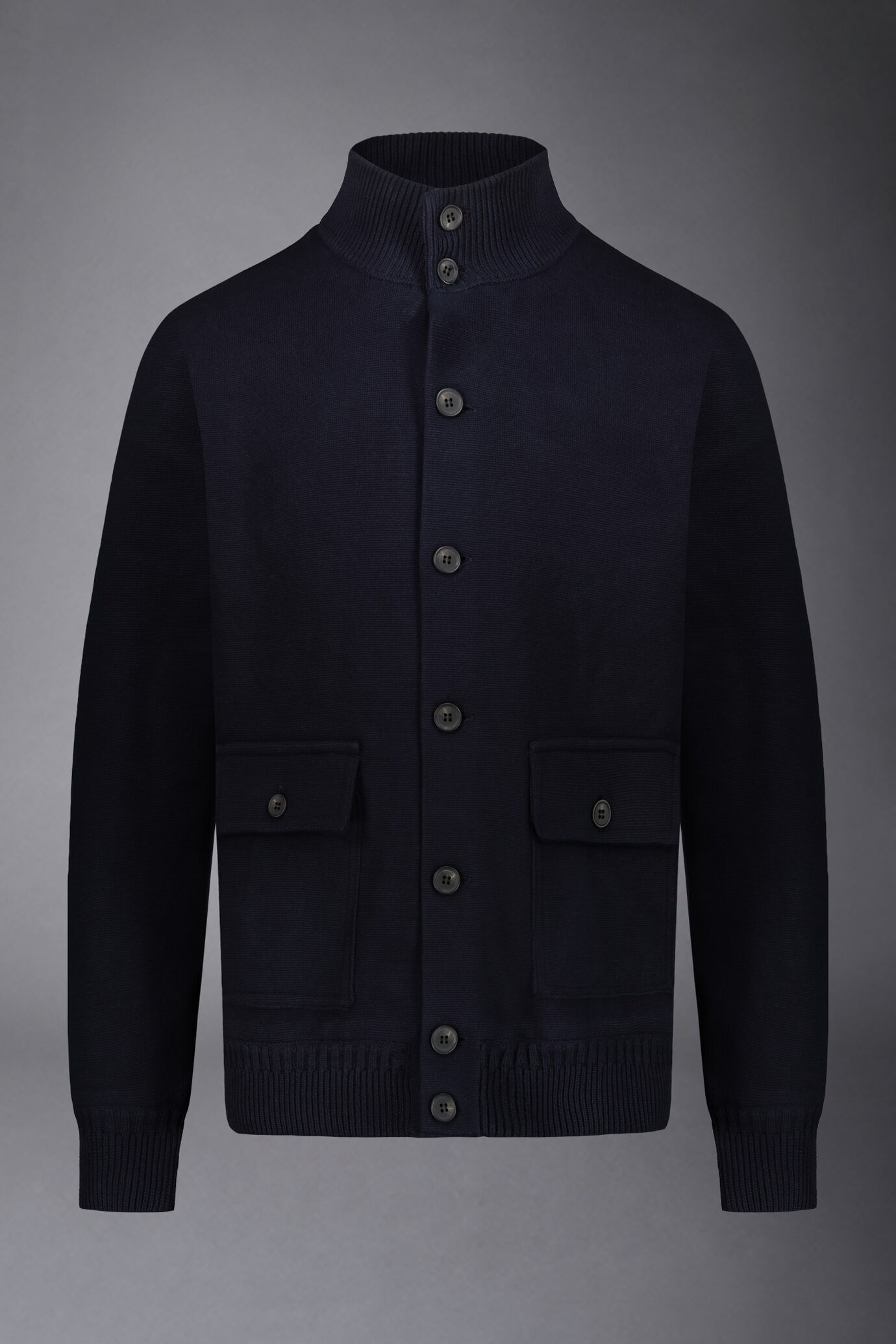 Giacca foderata in maglia cotone punto milano image number 4
