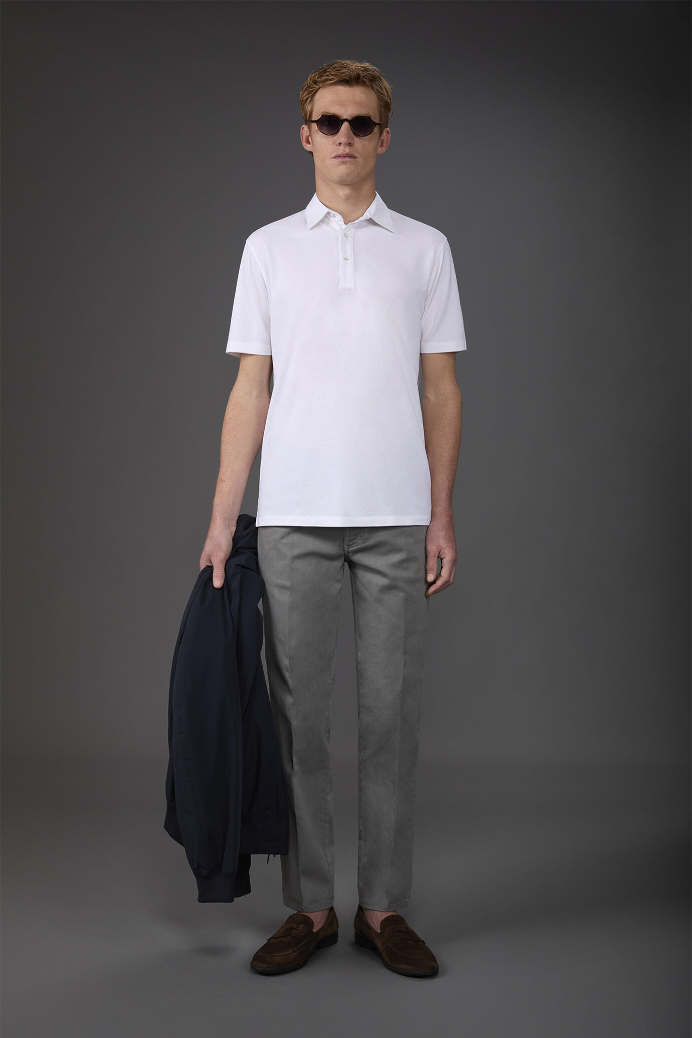 Men's 5-pocket trousers, twill construction image number 0