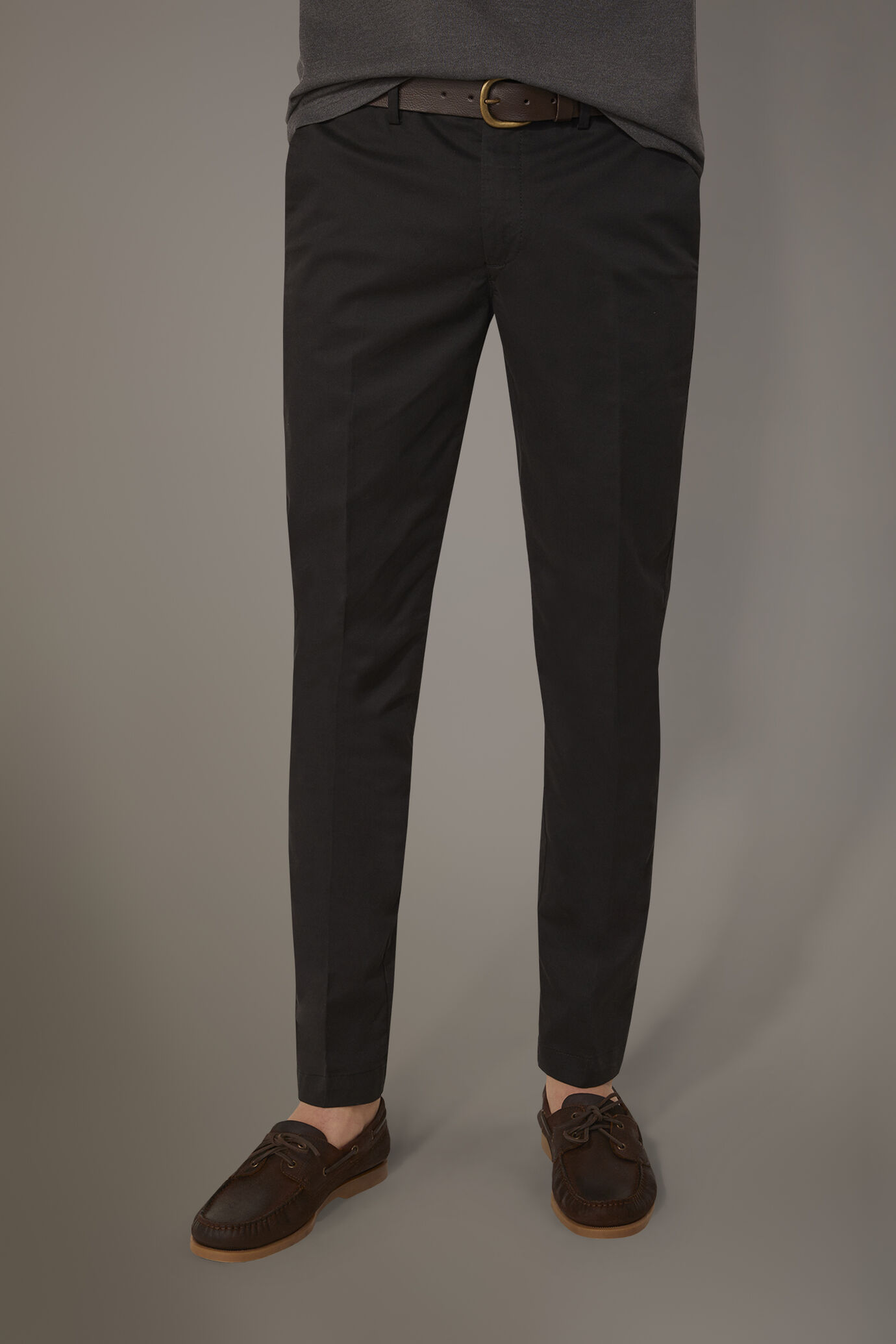 Regular fit trousers in twill construction image number 1
