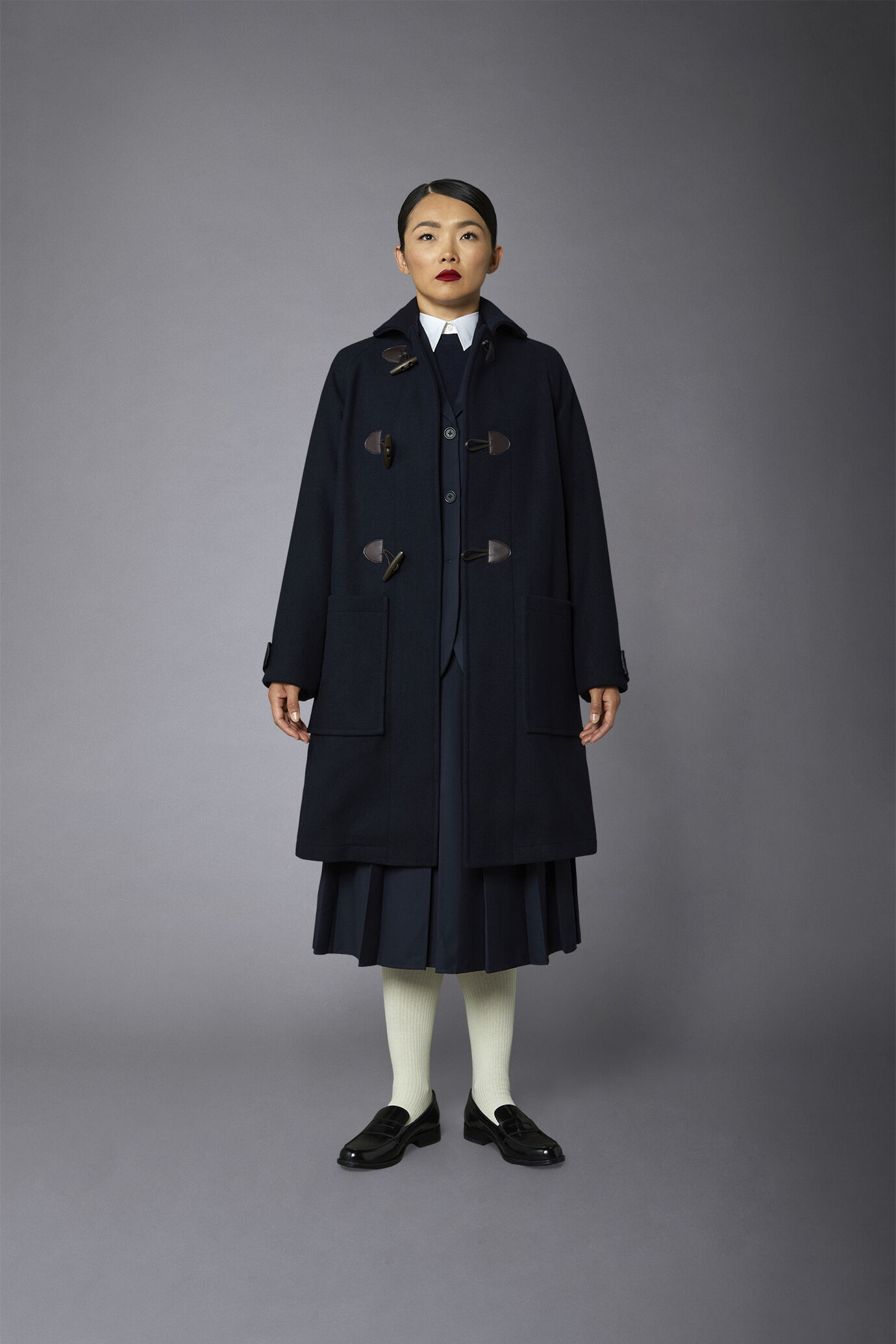 Cappotto inglese genderless senza cappuccio misto lana image number 7
