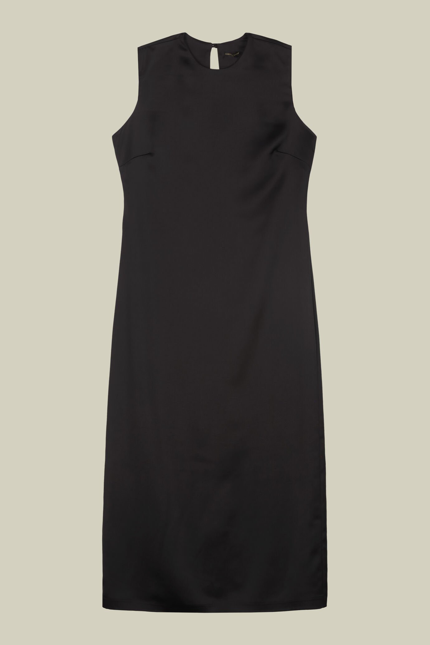 Robe longue pour femme avec col ras du cou et ouverture dans le dos image number 4