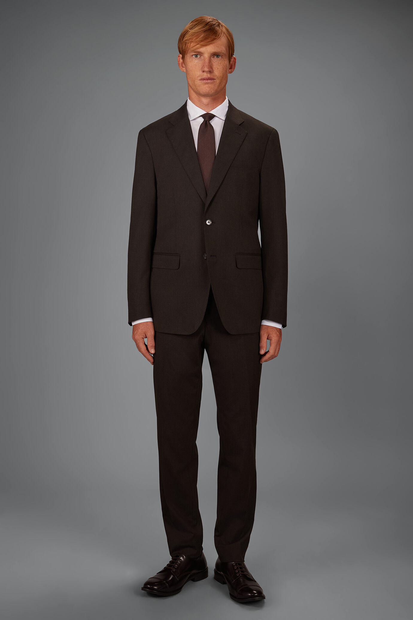 Costume homme crois&eacute; simple en motif Prince de Galles coupe classique image number 1