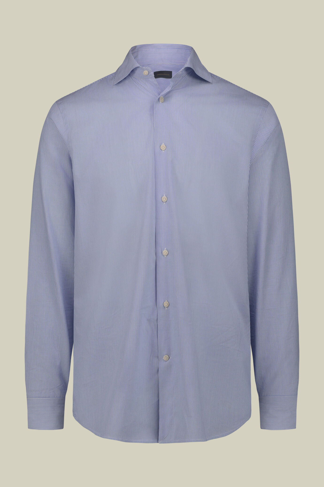 Men's 100% cotton dobby piqu&eacute; shirt image number 4