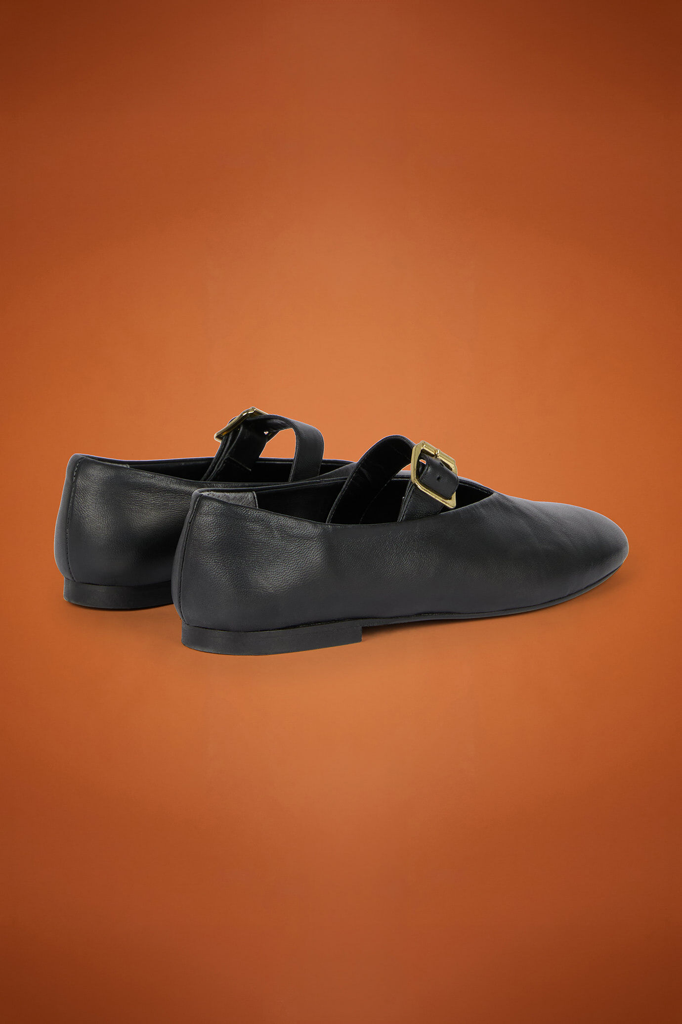 Ballerines pour femme, 100% cuir véritable avec semelle en caoutchouc image number 2