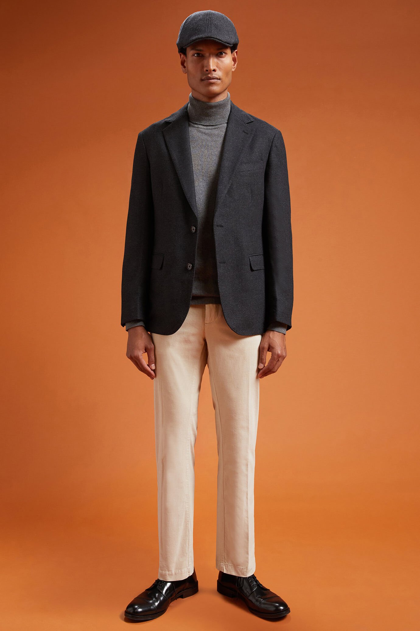 Giacca uomo classica monopetto Wool Blend disegno spinato regular fit image number 1