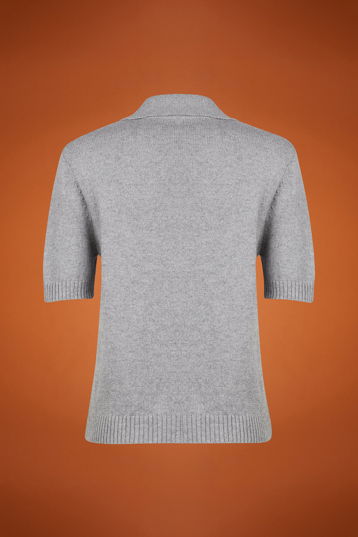 Damen-Poloshirt aus Strick mit halblangen Ärmeln in normaler Passform image number 5
