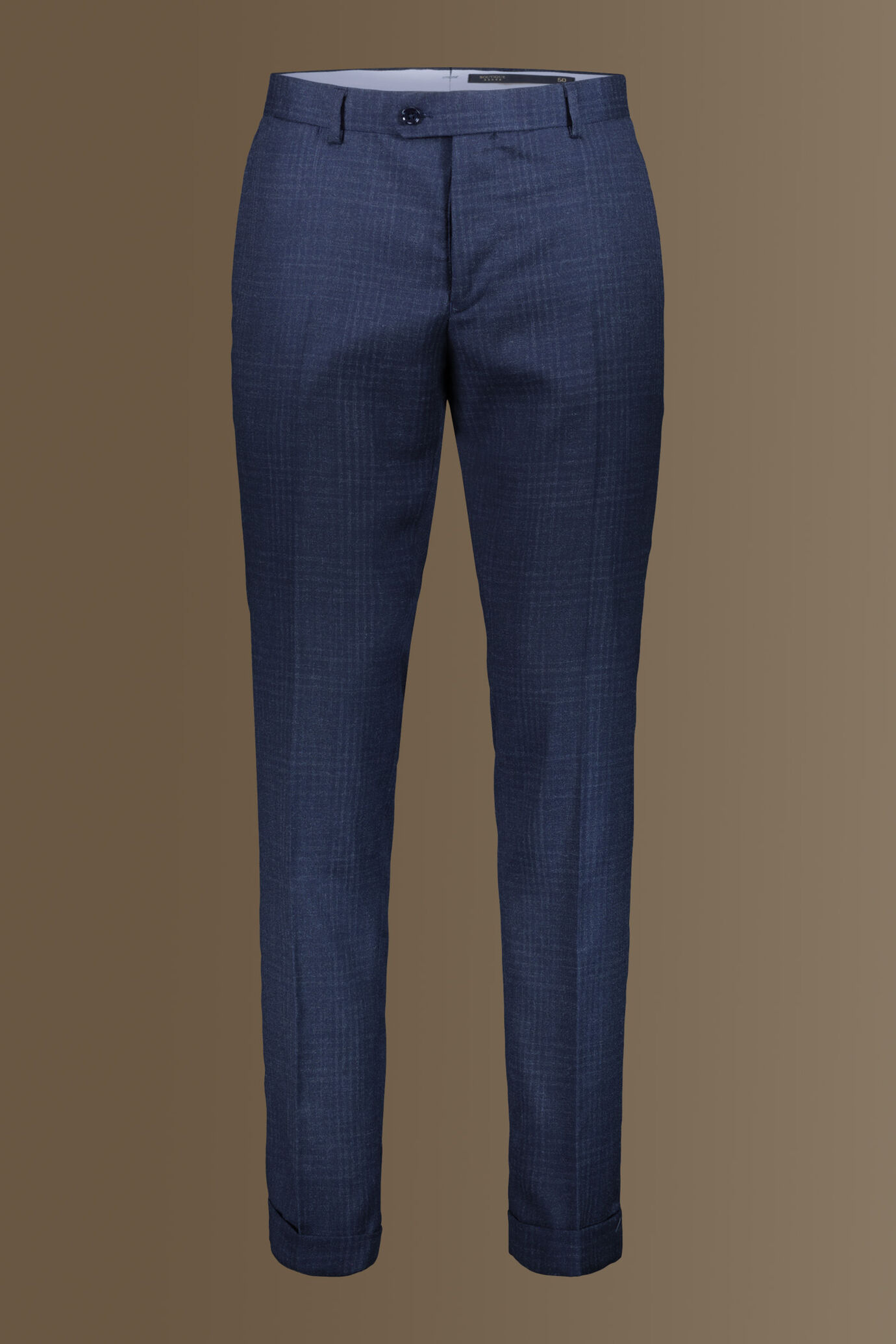 Single-breasted prince of wales fabric suit image number 7