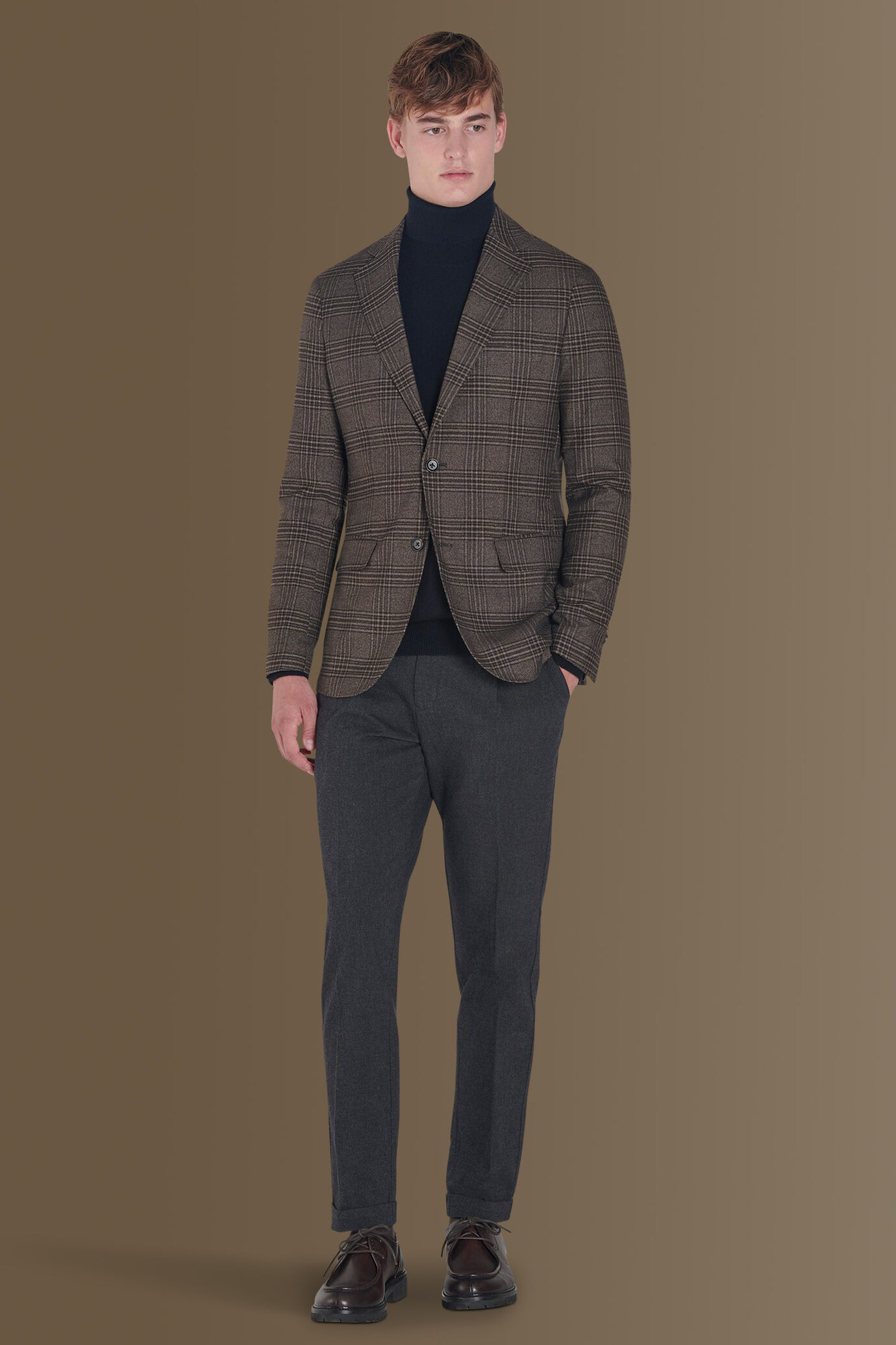 Single breasted check jacket image number 0