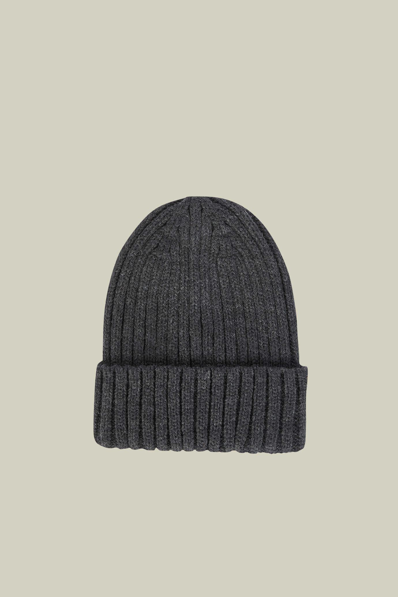 Bonnet en tricot côtelé Wool Blend pour homme