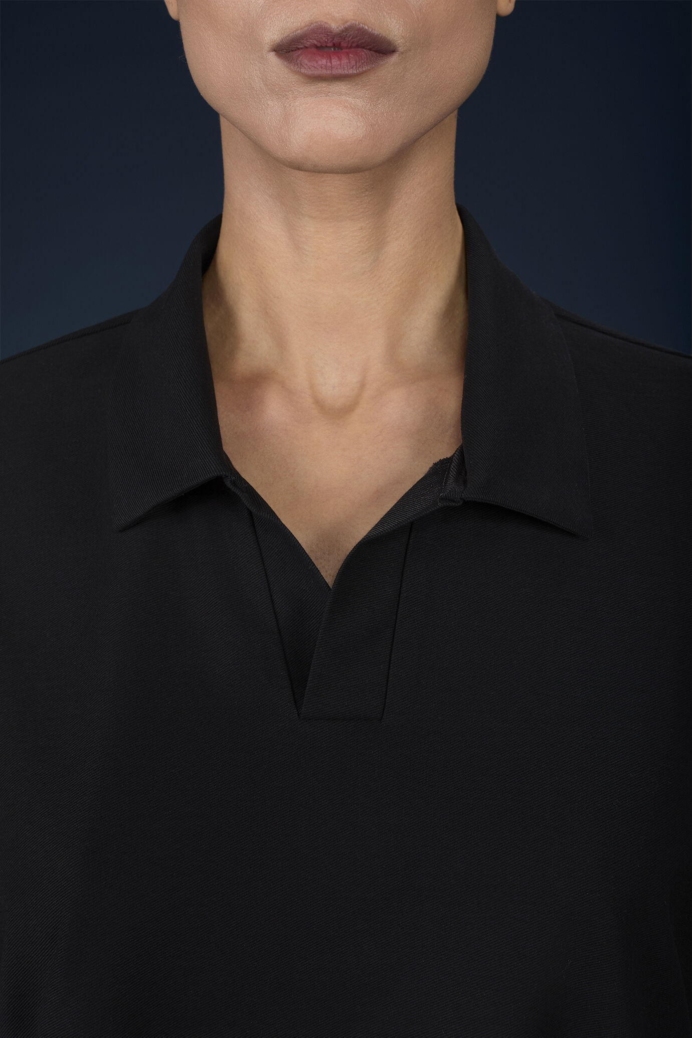 Polo oversize pour femme en piqu&eacute; image number 2
