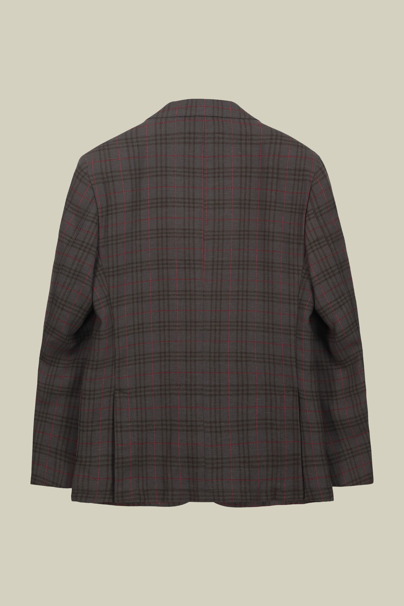 Veste homme à un bouton, motif à carreaux