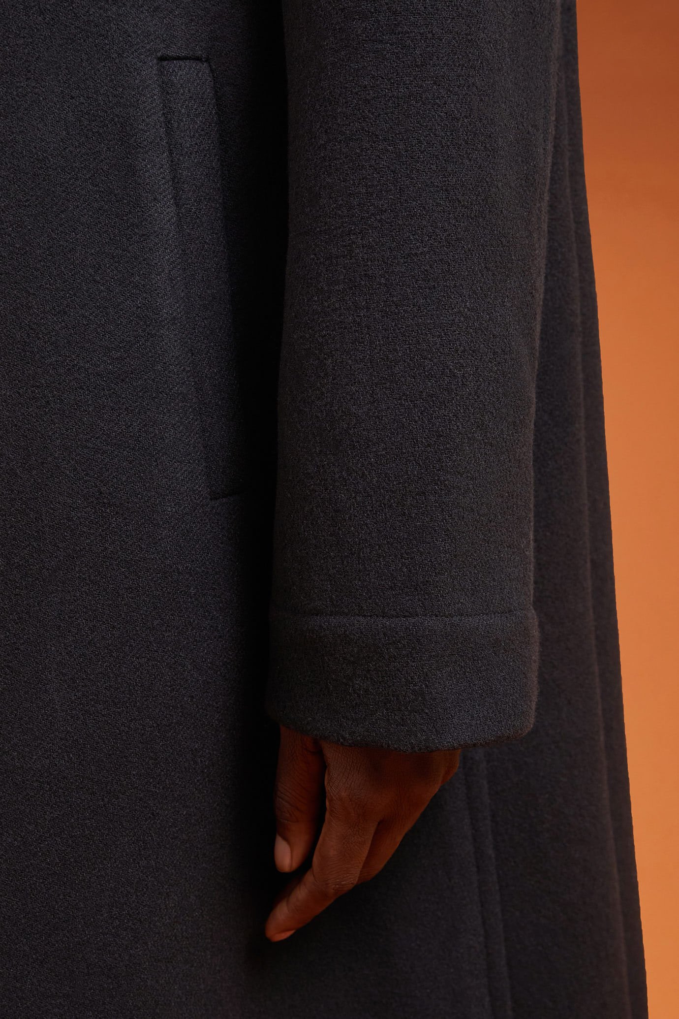 Cappotto lungo donna sfoderato oversize image number 2