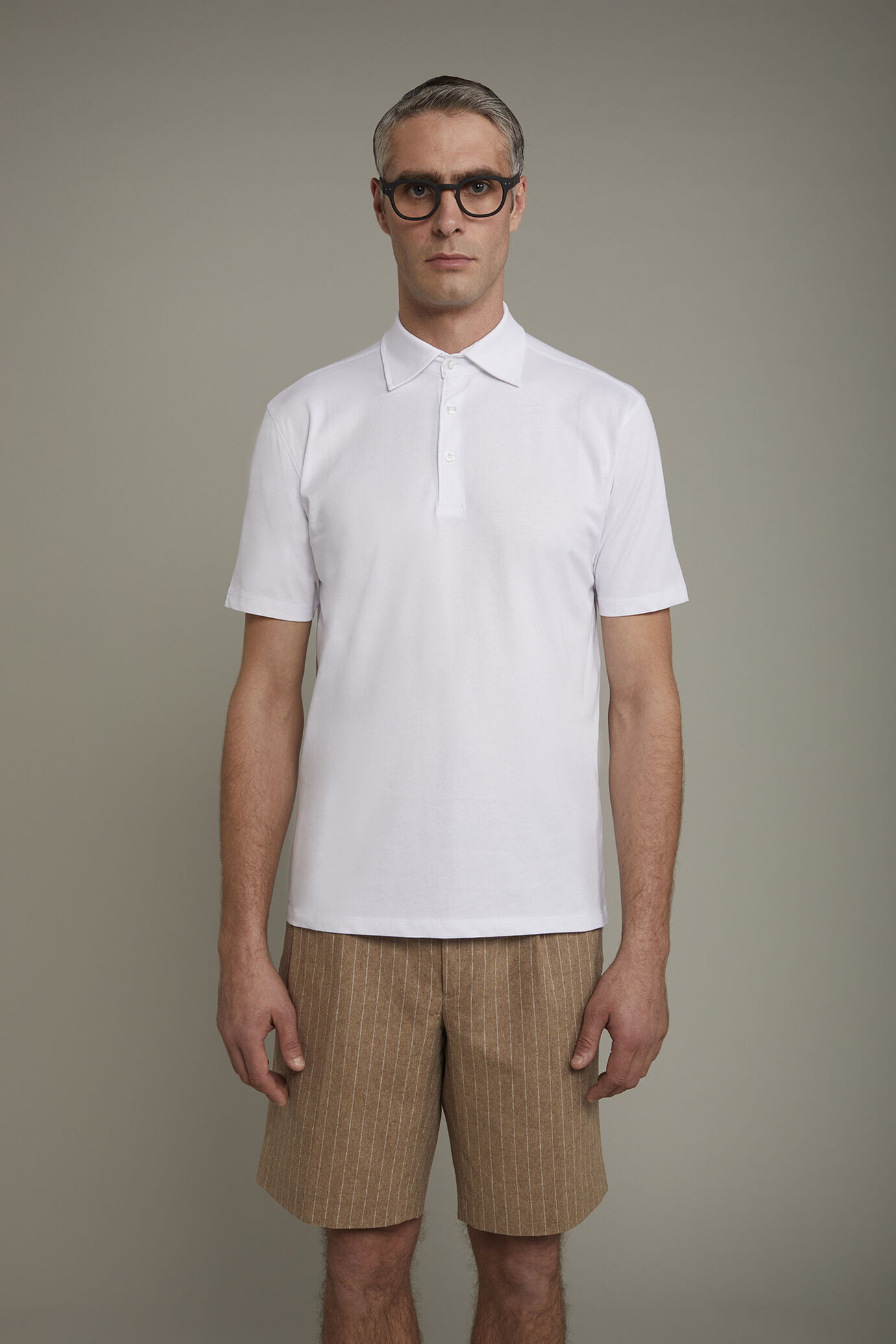 Polo homme à manches courtes en 100 % coton supima, coupe régulière image number 2
