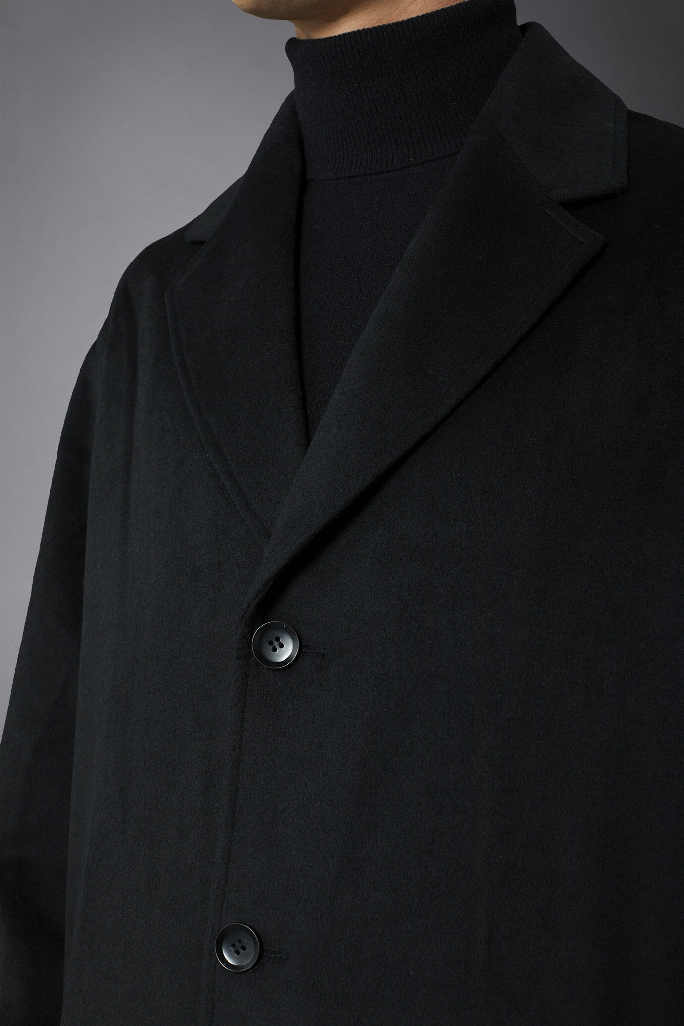 Cappotto classico uomo monopetto misto lana image number 2