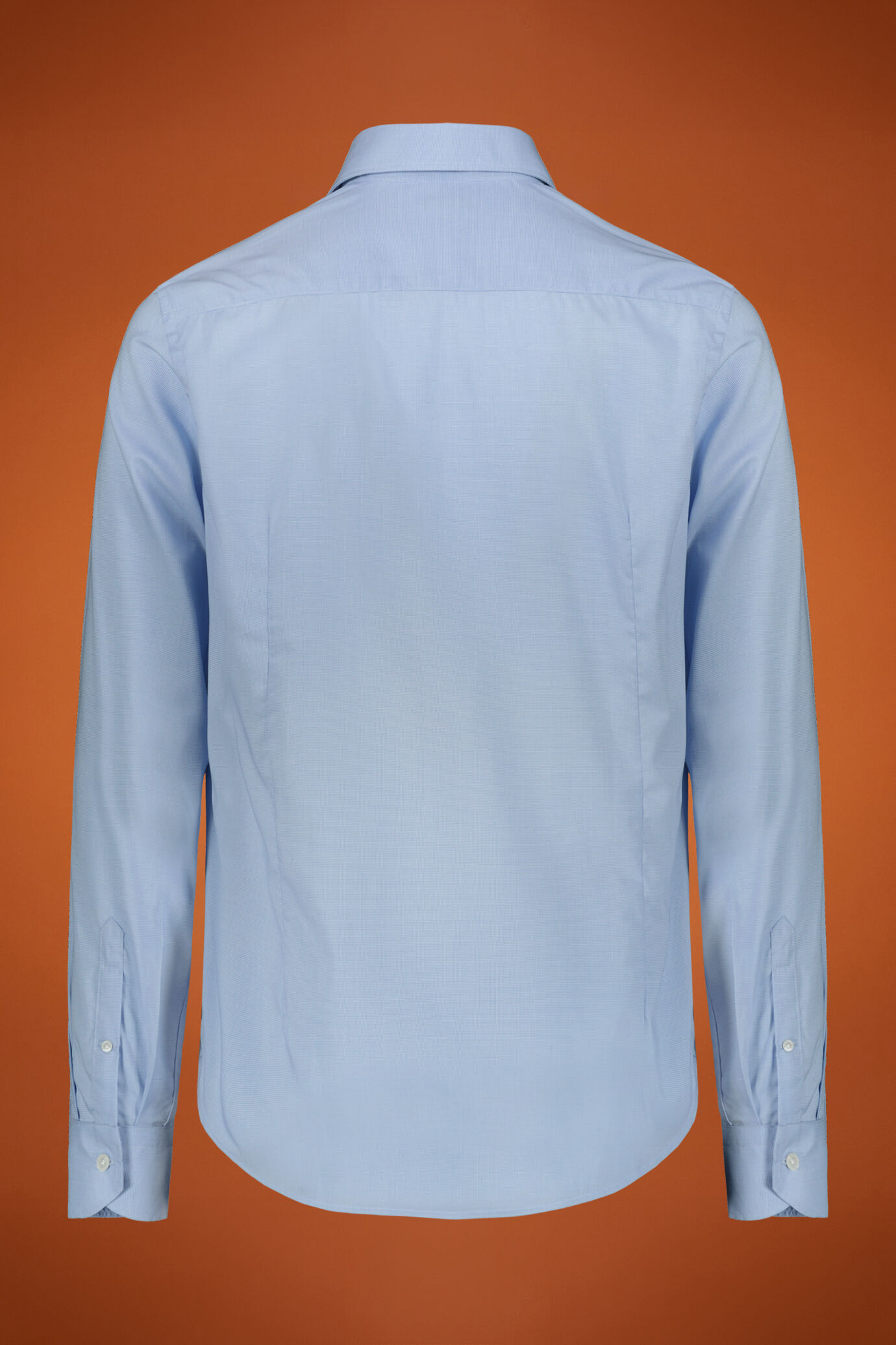 Camicia uomo collo classico 100% cotone tessuto micro pied de poule regular fit image number 1