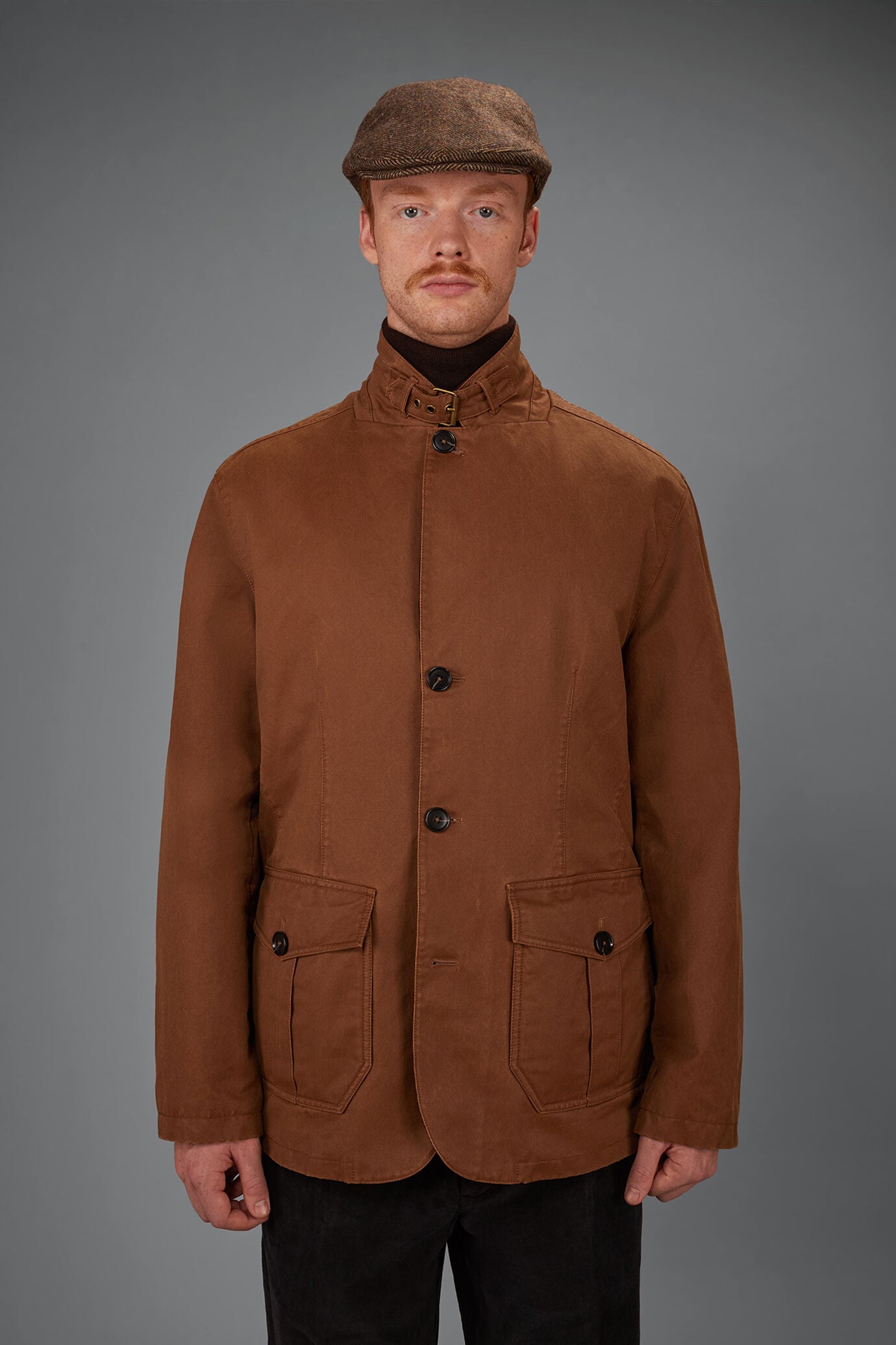 Men&rsquo;s regular-fit waxed jacket image number 1
