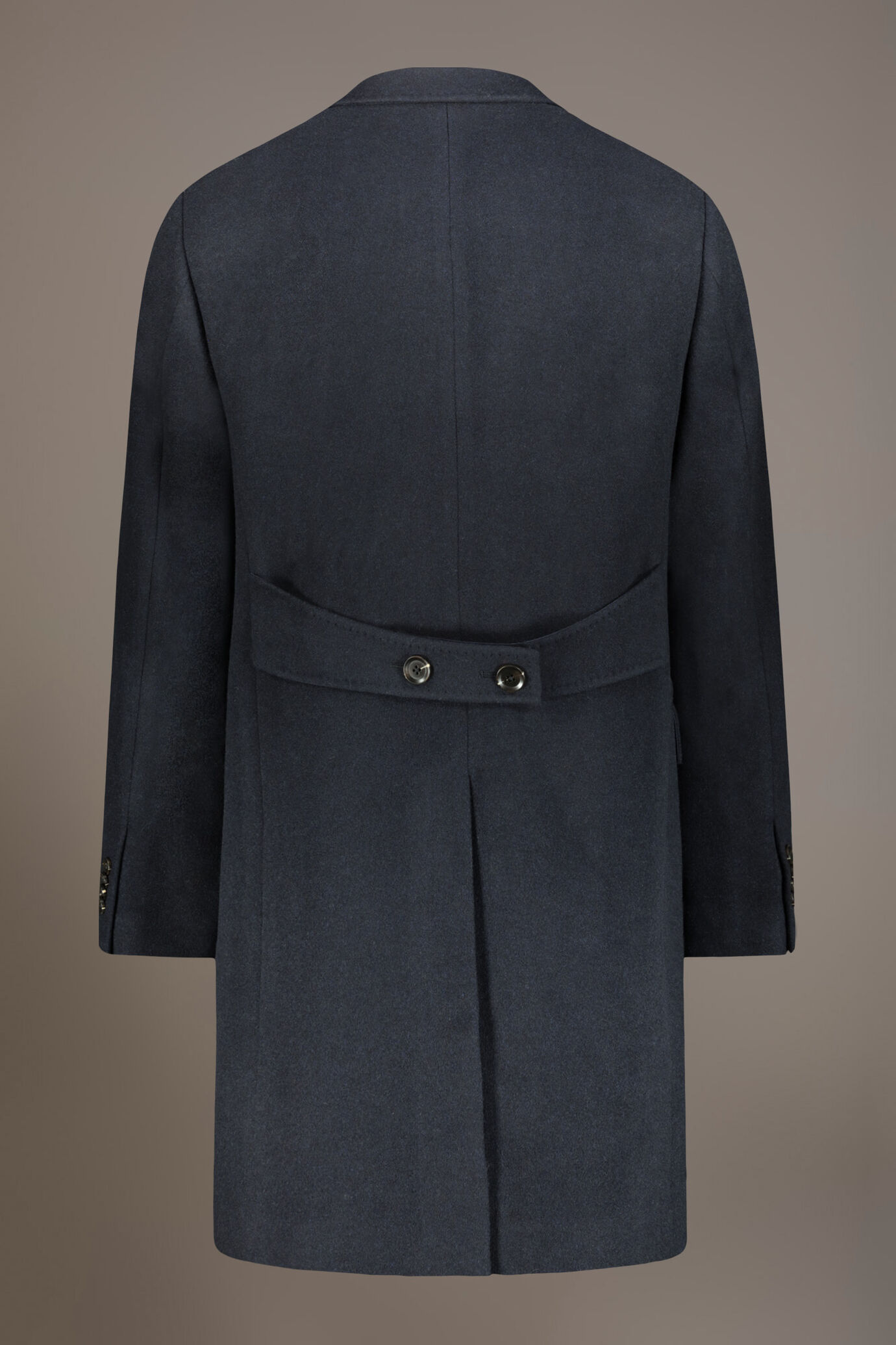 Cappotto classico doppiopetto misto lana lavorazione jersey image number 6