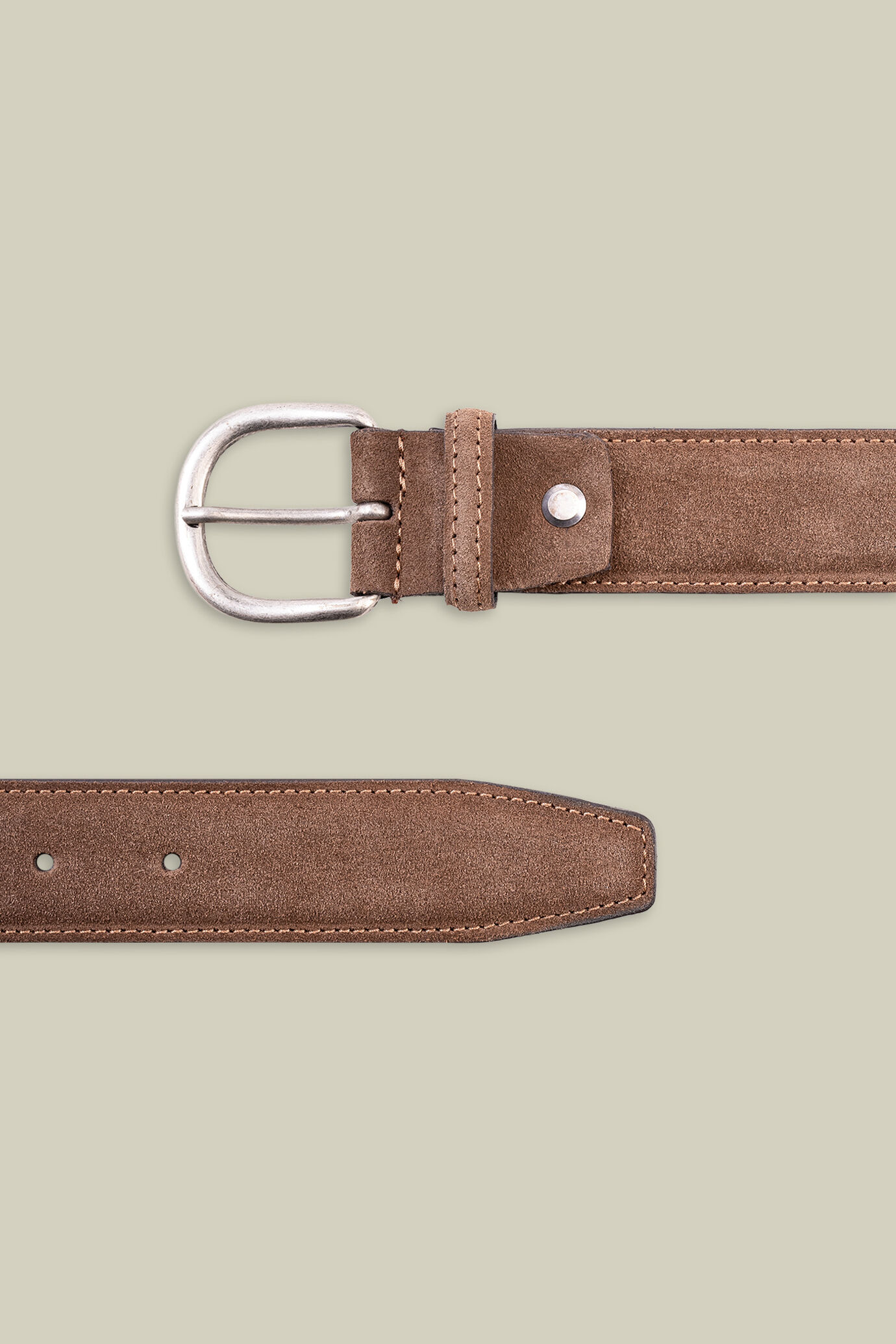 Ceinture pour homme en daim véritable image number 2