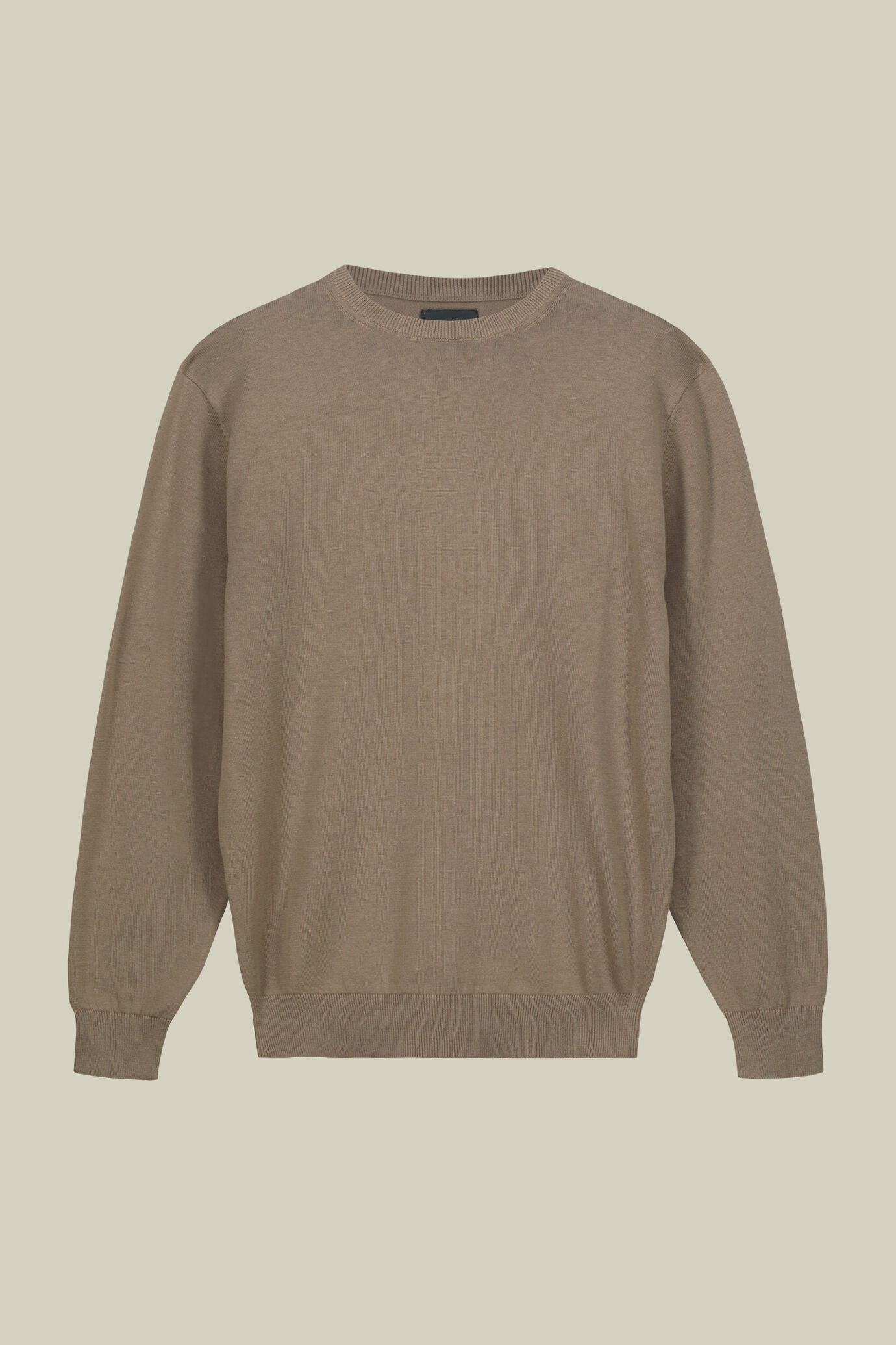 Herren-Pullover mit Rundhalsausschnitt aus 100 % bio-gewaschener Baumwolle image number 4