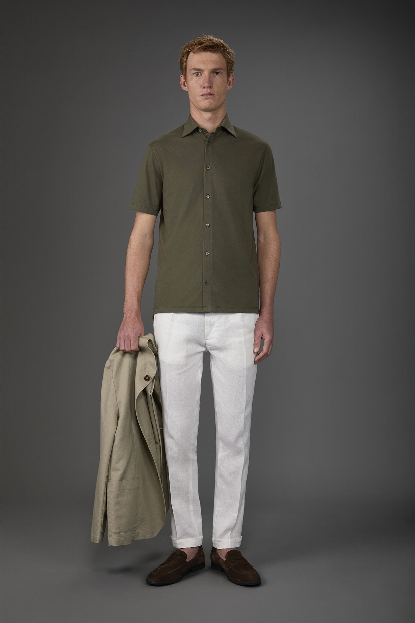 Polo homme, manches courtes, en jersey 100% coton image number 1