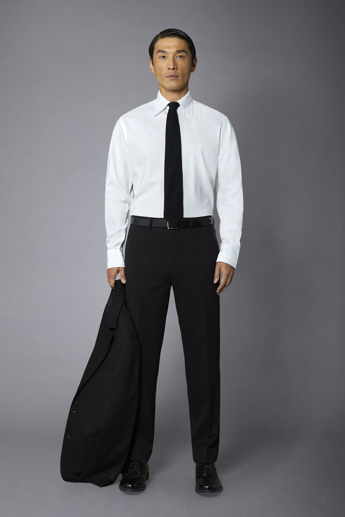 Pantalone uomo in jersey senza pinces regular fit