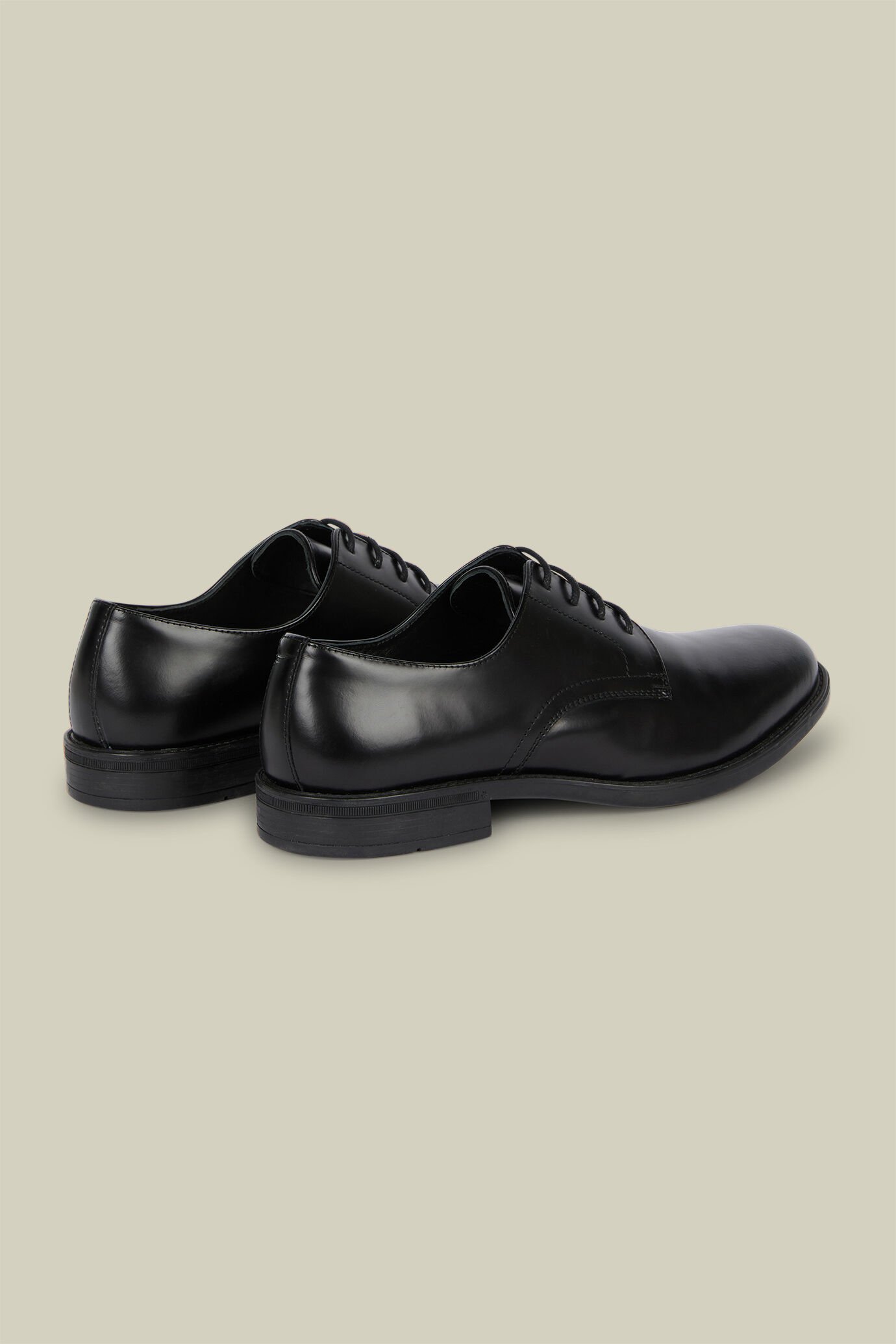 Scarpa derby uomo 100% vera pella con fondo in gomma image number 2
