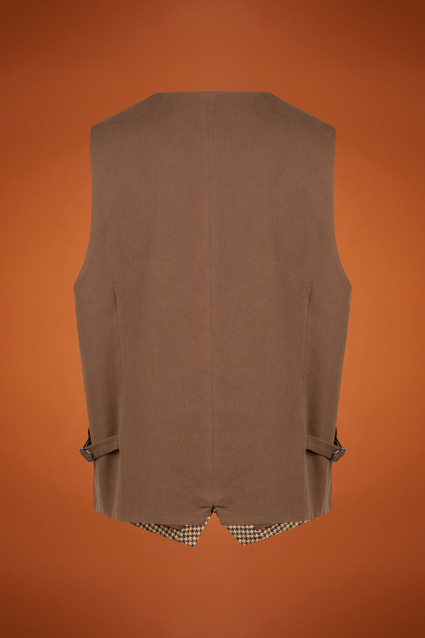 Gilet uomo classico tessuto pied de poule Wool Blend regular fit image number 5