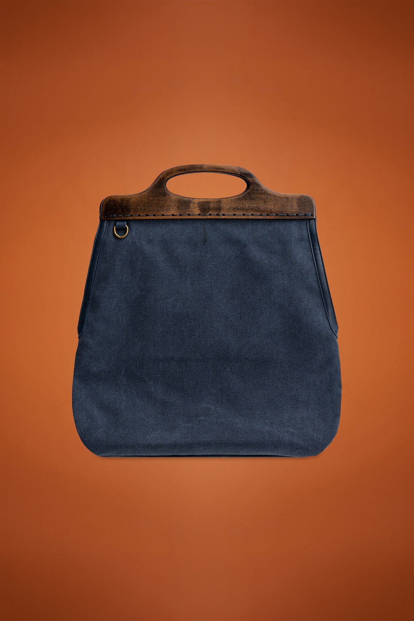Sac femme en toile avec bandoulière et poignée rigide
