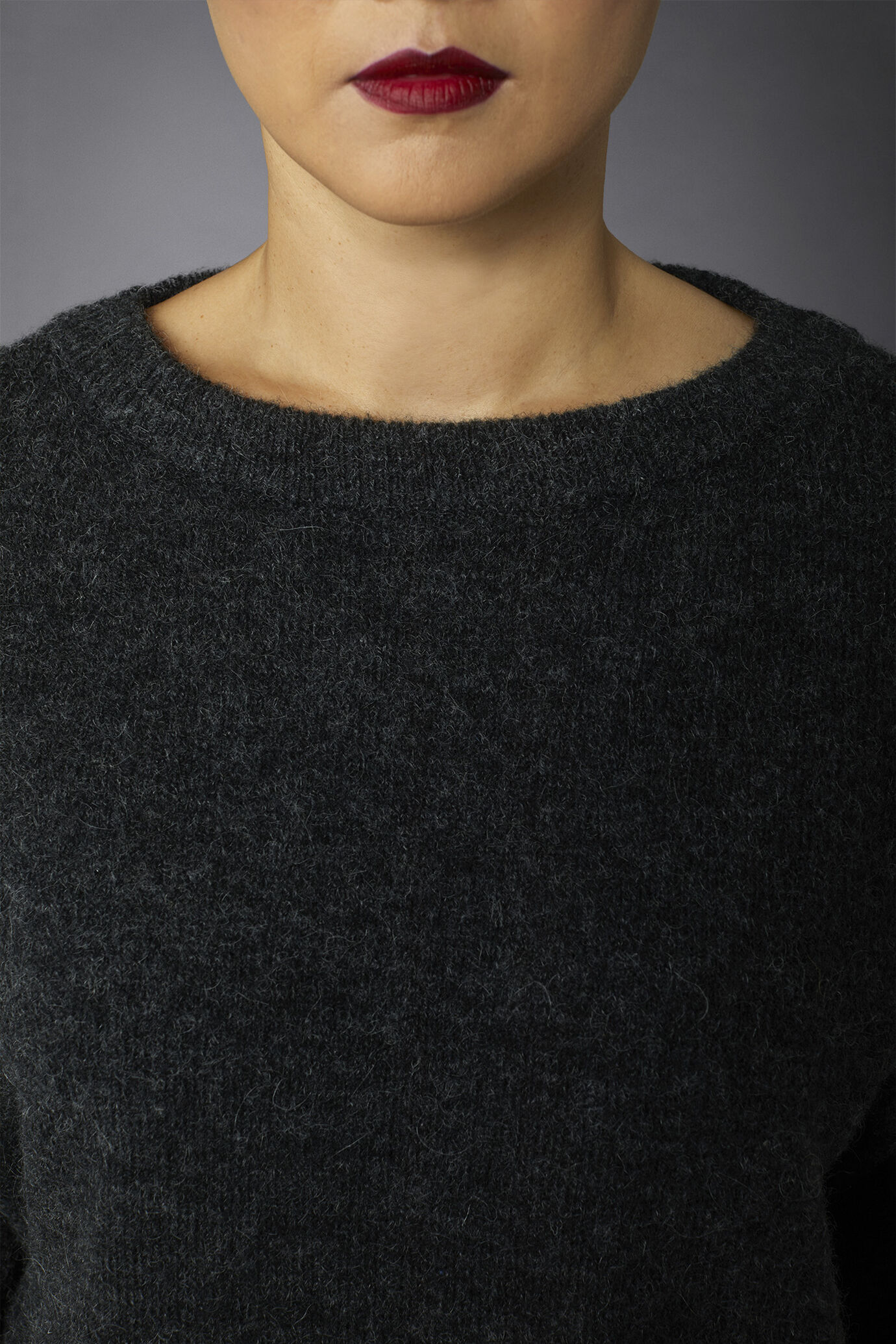 Maglia donna girocollo misto mohair image number 3