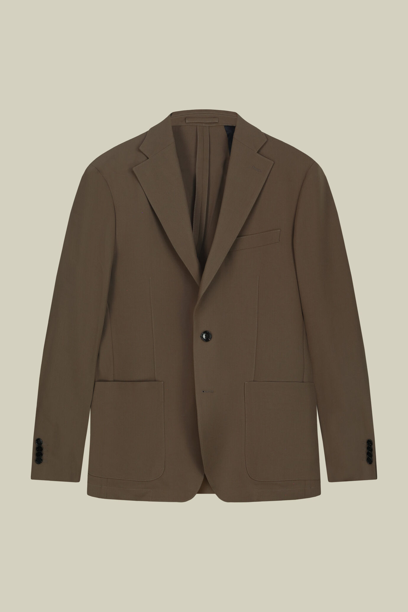 Veste homme croisée simple sans doublure en jersey coupe regular fit image number 4