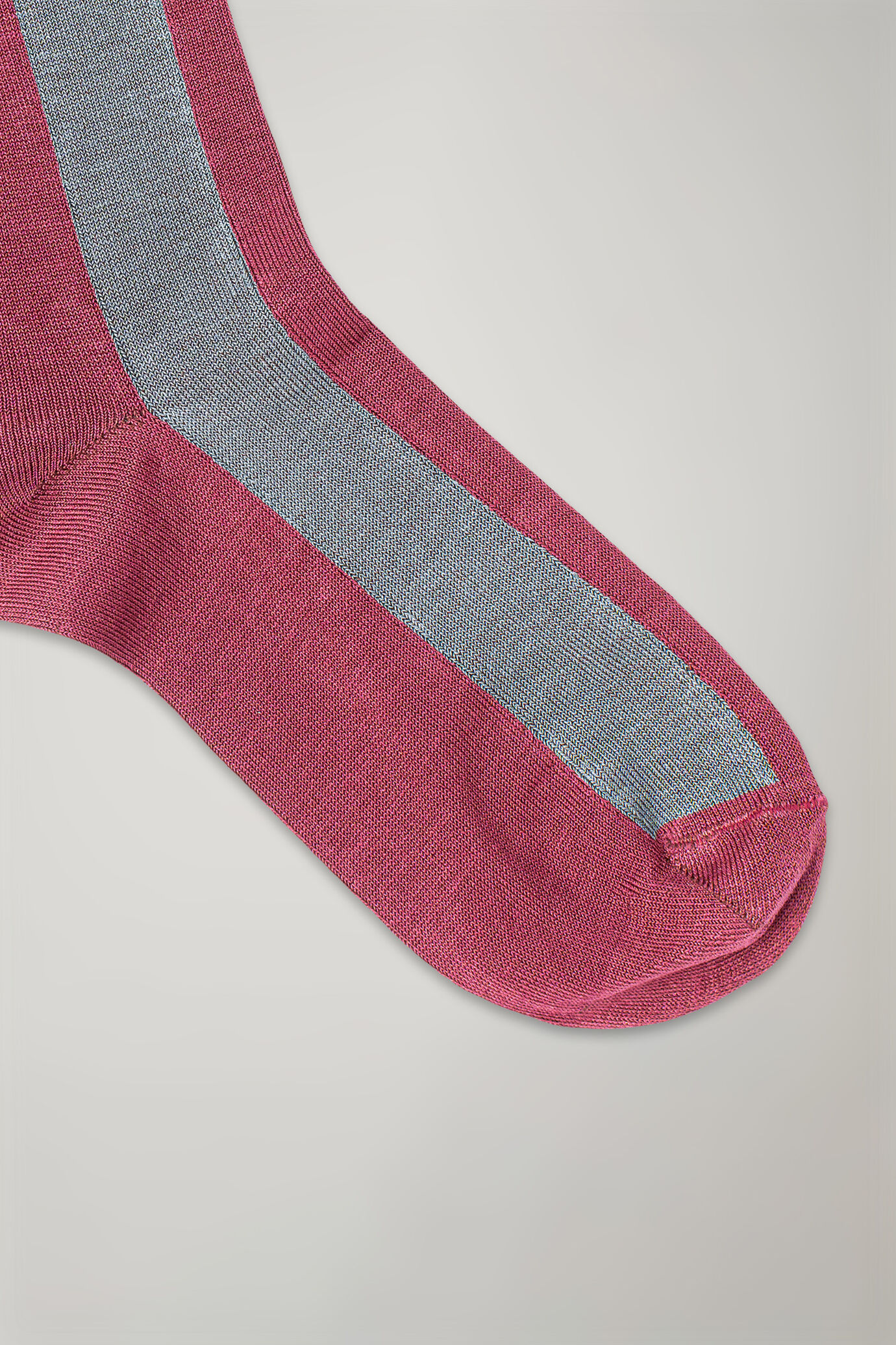 Calza donna a stivaletto disegno a righe made in Italy