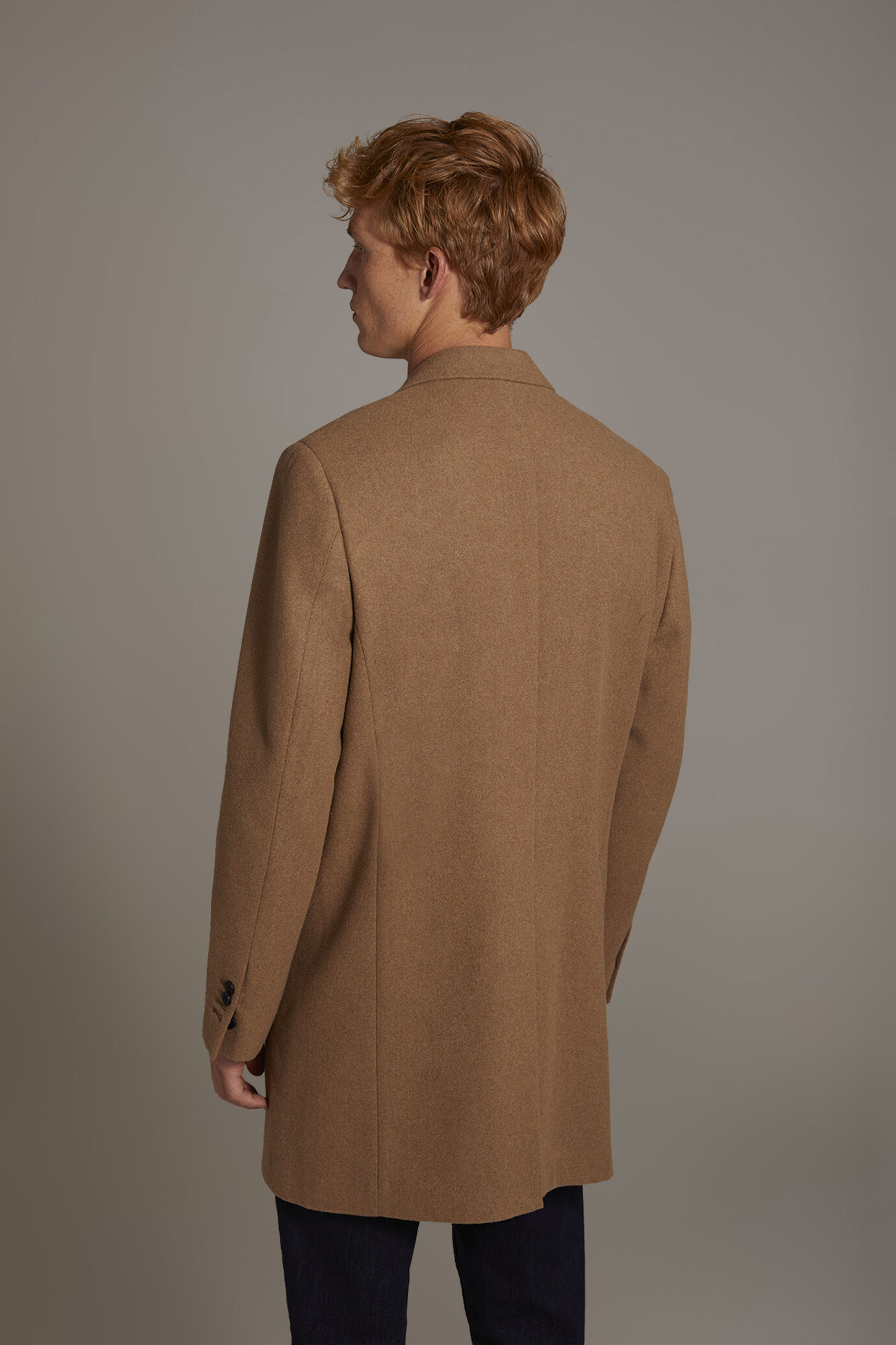 Classic single-breasted coat wool blend image number 2
