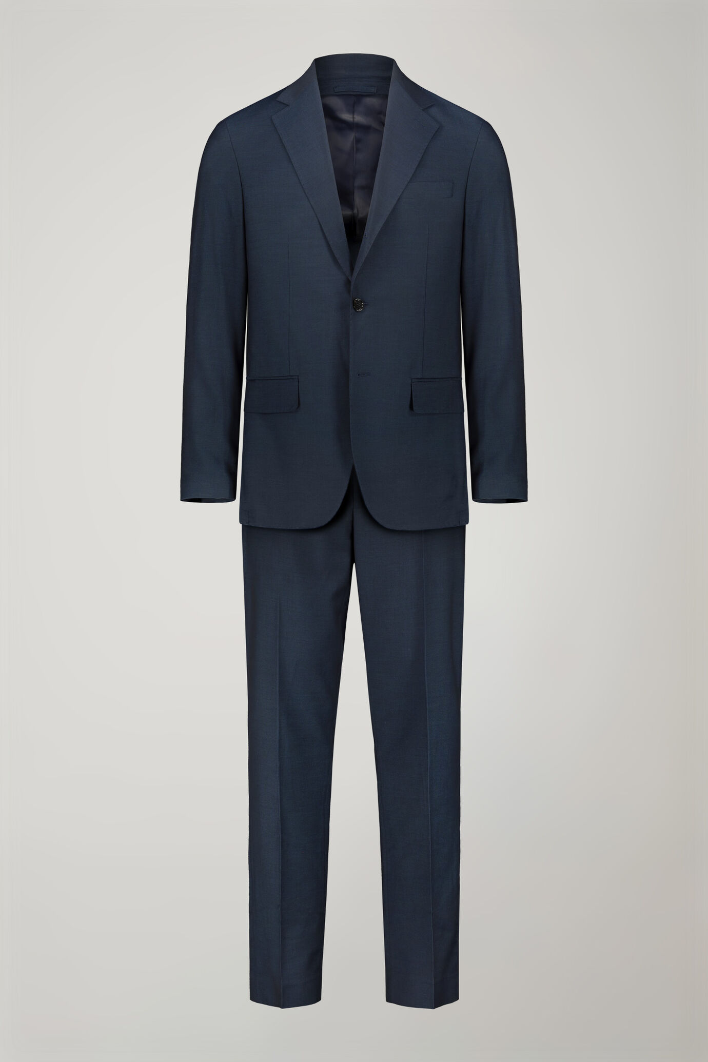 Costume homme à simple boutonnage avec motif œil-de-perdrix coupe régulière image number 9