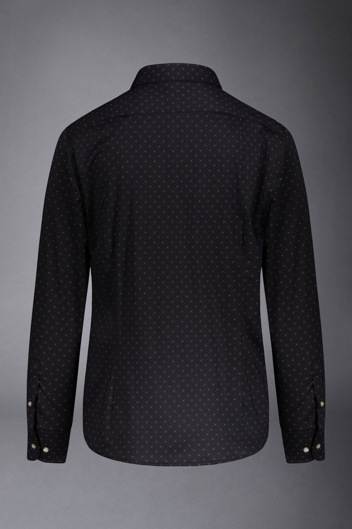 Classic genderless technical comfort fit shirt patterned fabric image number 6