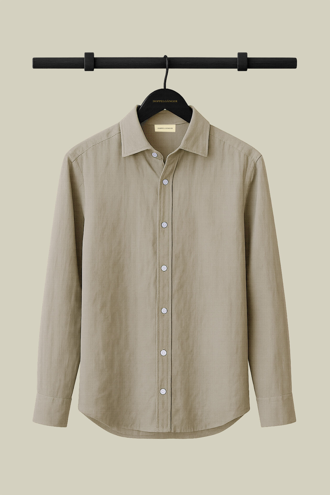Men's casual shirt with classic collar, 100% linen image number 0