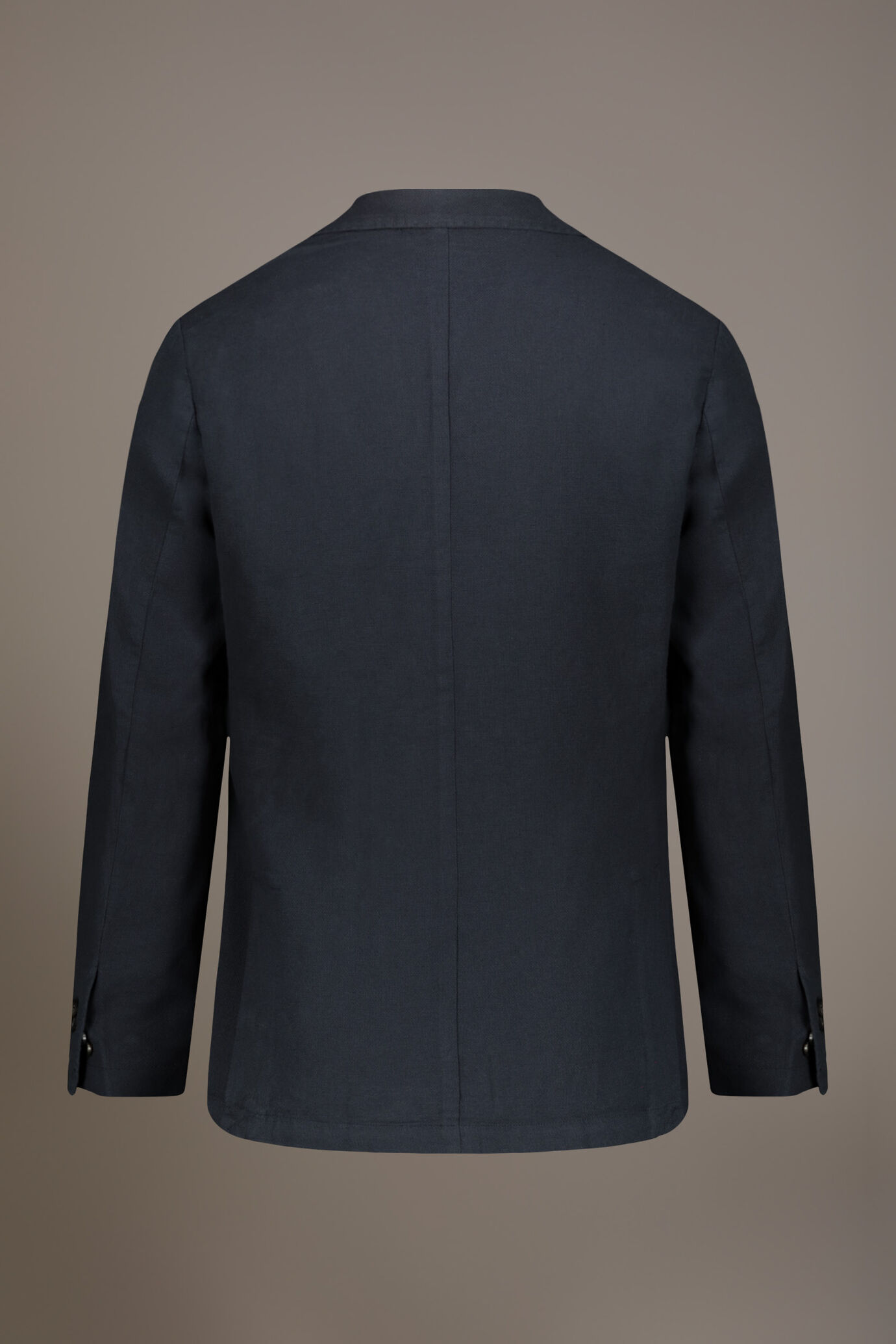 Giacca monopetto lino e cotone con tasca a toppa image number 5