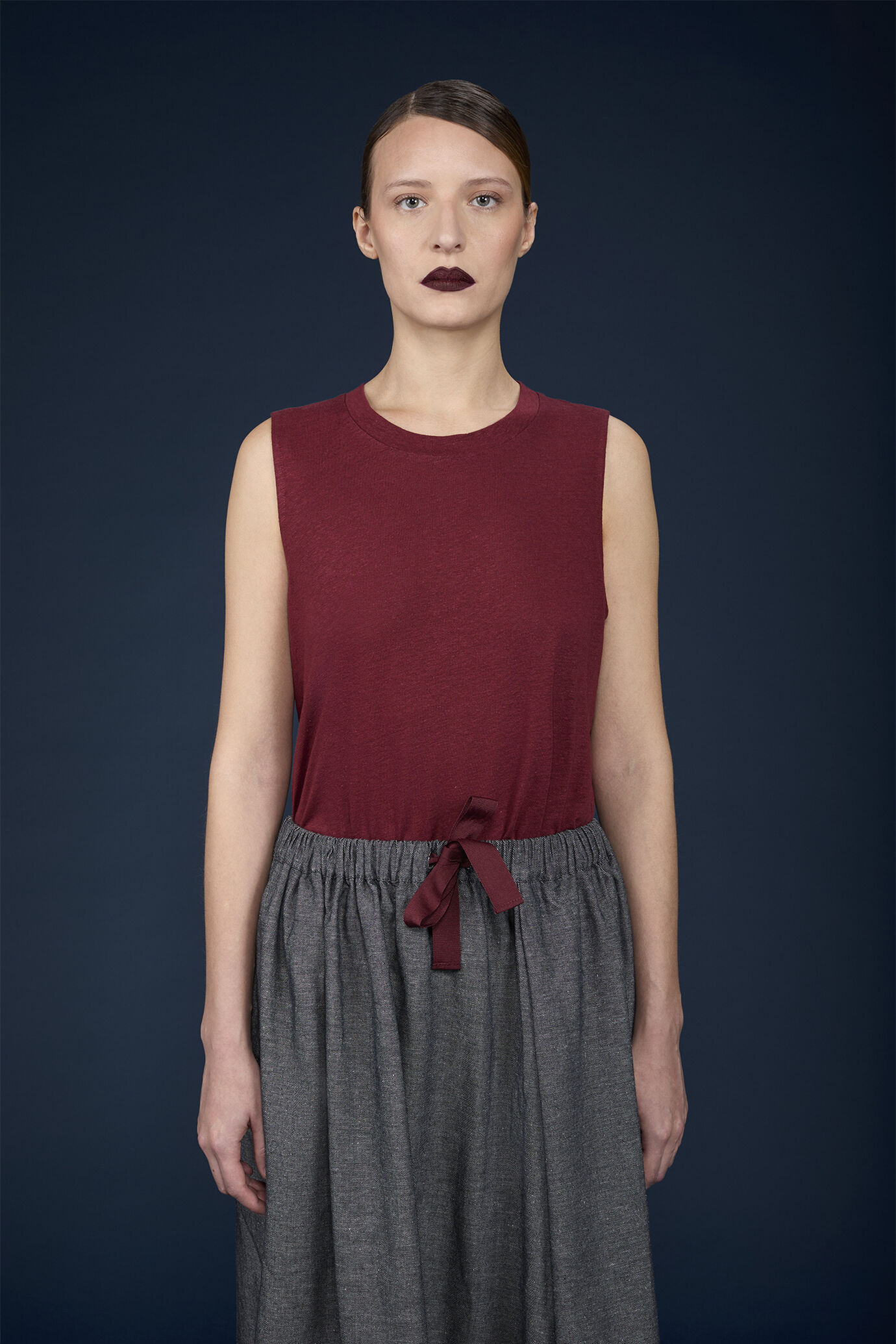 Top pour femme sans manches à col rond image number 1