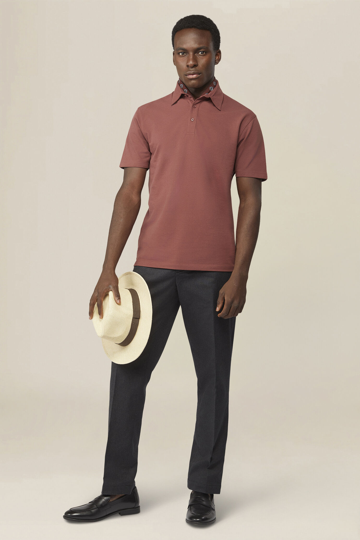 Polo uomo in 100% cotone piquet regular fit image number 1