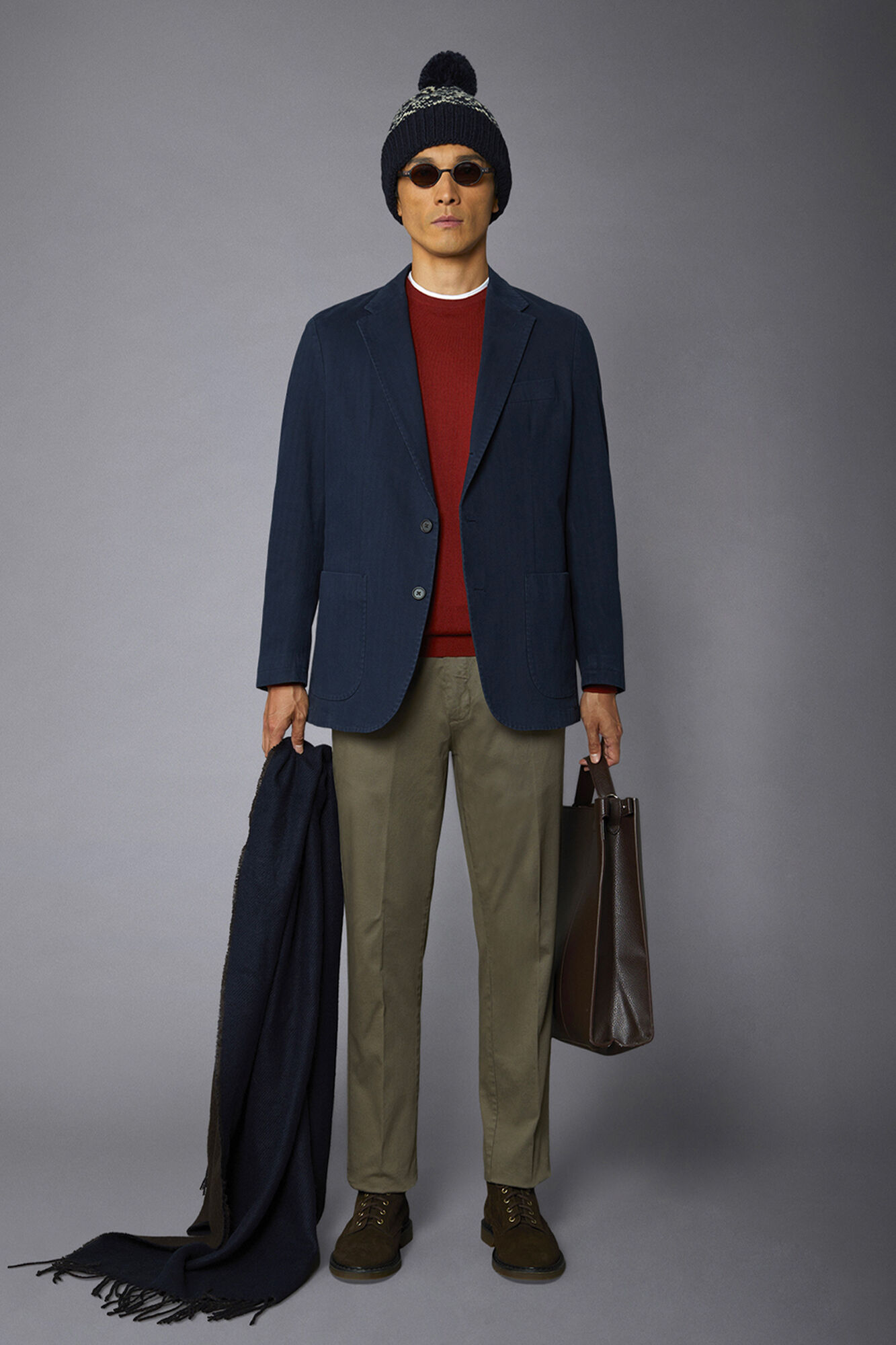 Giacca uomo sportiva con toppe top