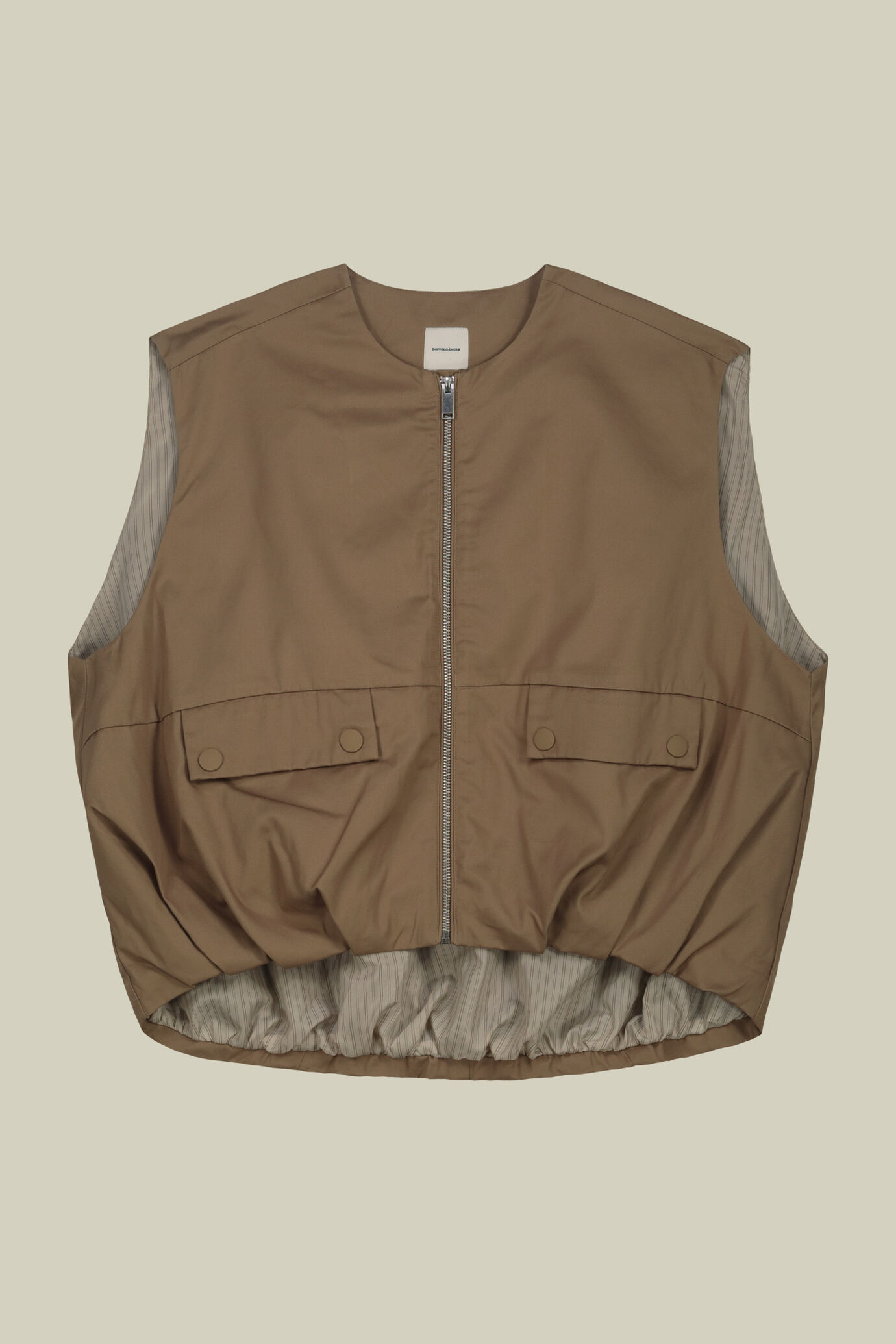 Gilet donna dalla linea a uovo e dalla vestibilità oversize