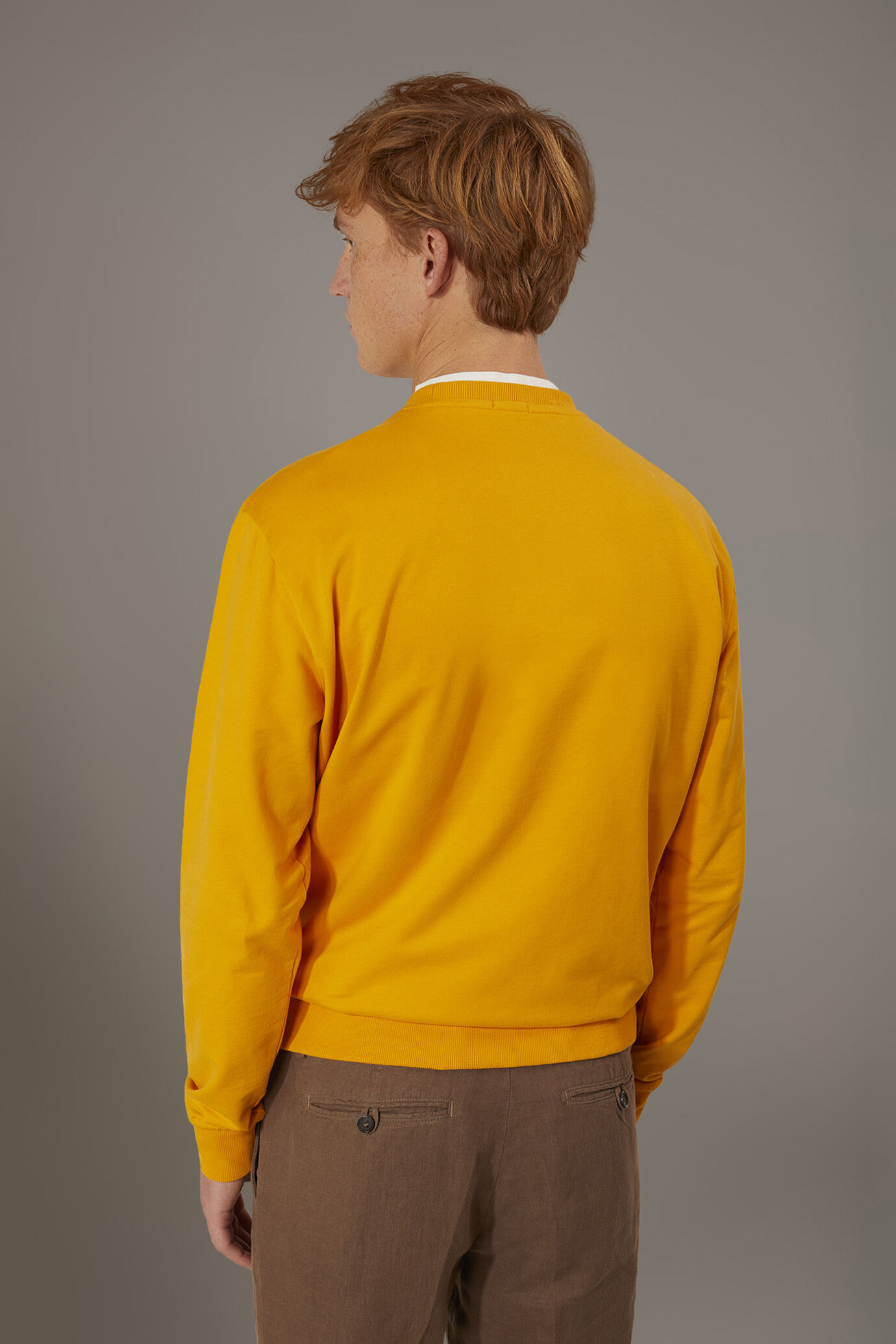 Felpa girocollo 100% cotone image number 3