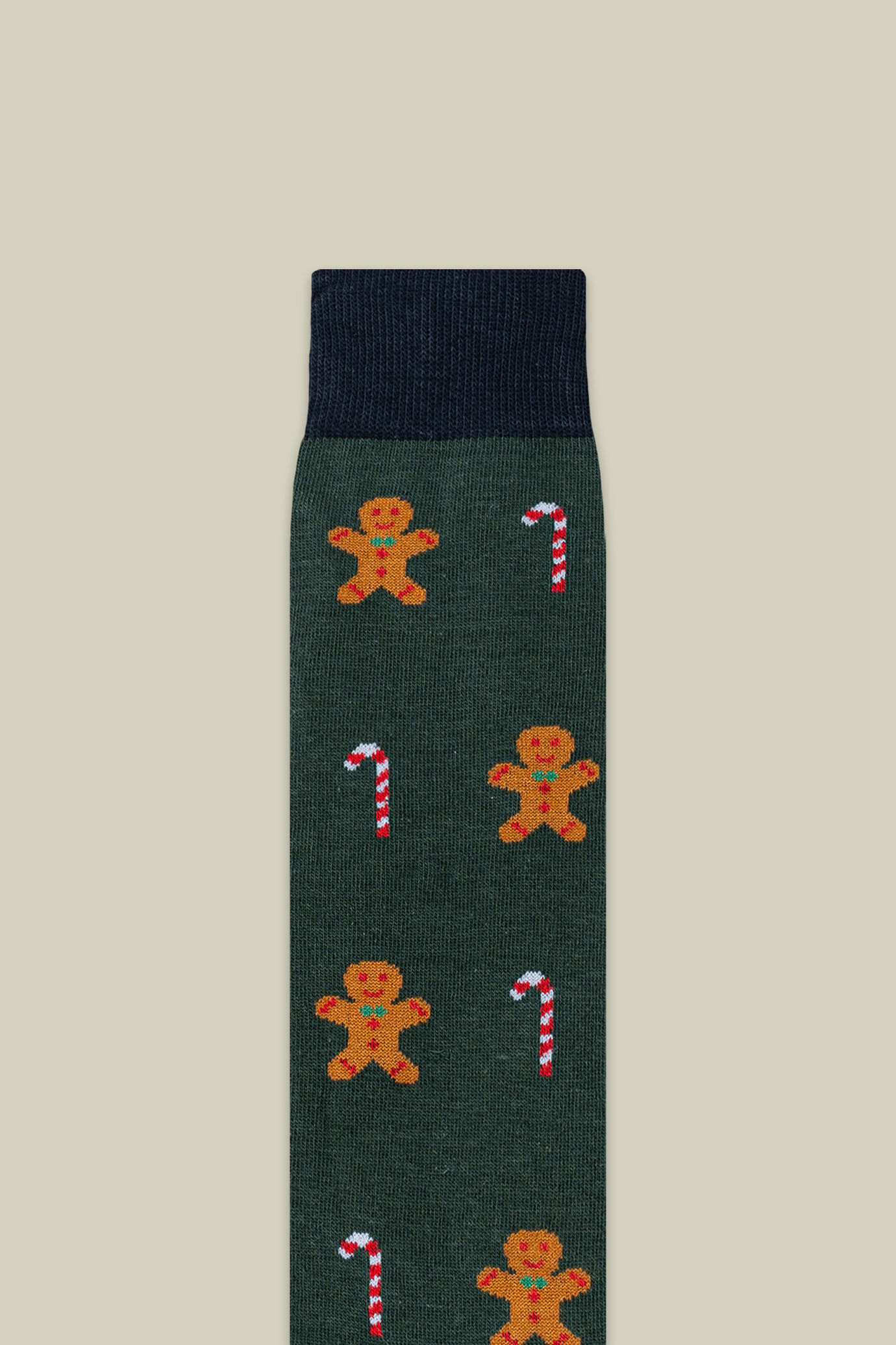 Chaussettes de Noël pour homme en maille rasée avec motif bonbons