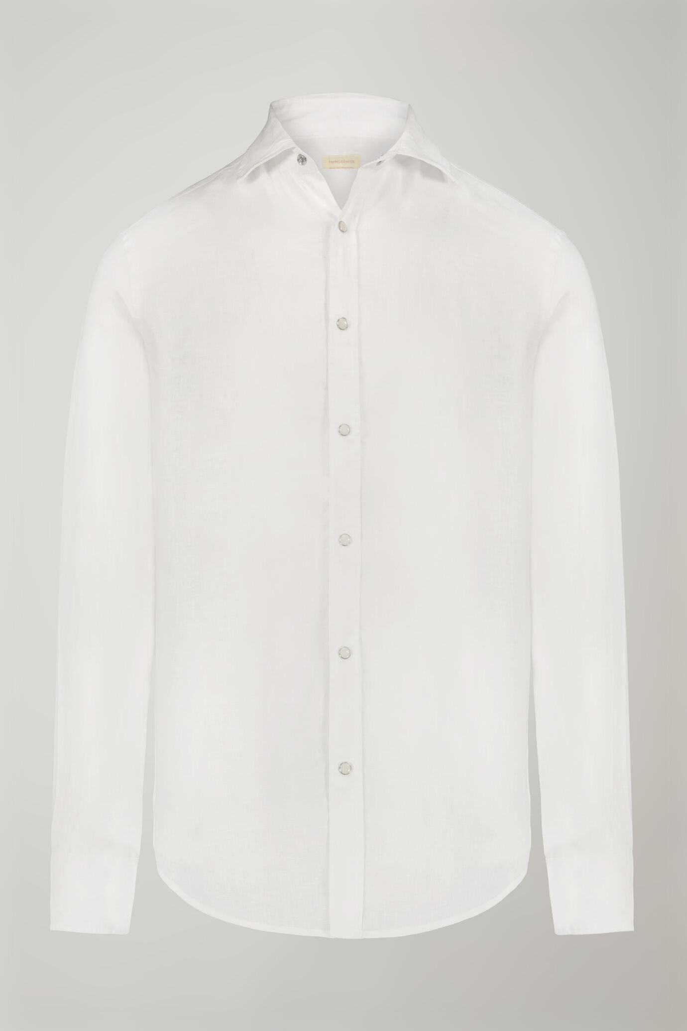 Camicia casual uomo collo classico 100% lino comfort fit image number 4